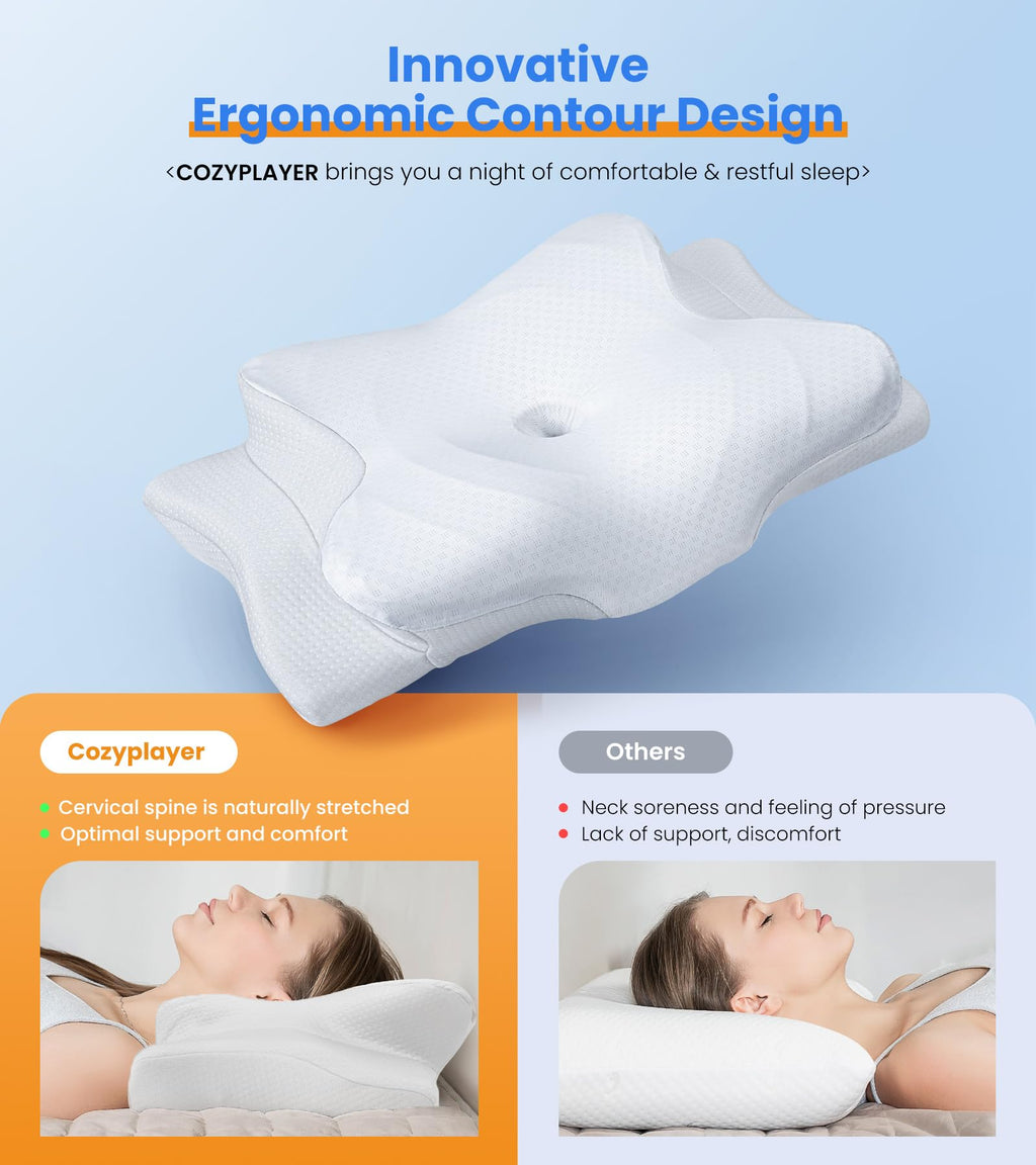 Ultra Pain Relief Cooling Pillow for Neck Support