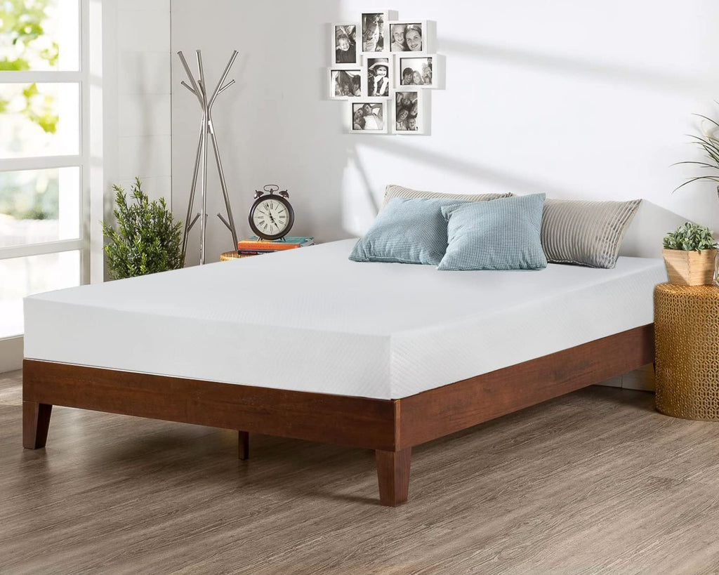 Gel Memory Foam Mattress | White | Bed in a Box,Pressure Relief, Cooling Ventilated Foam