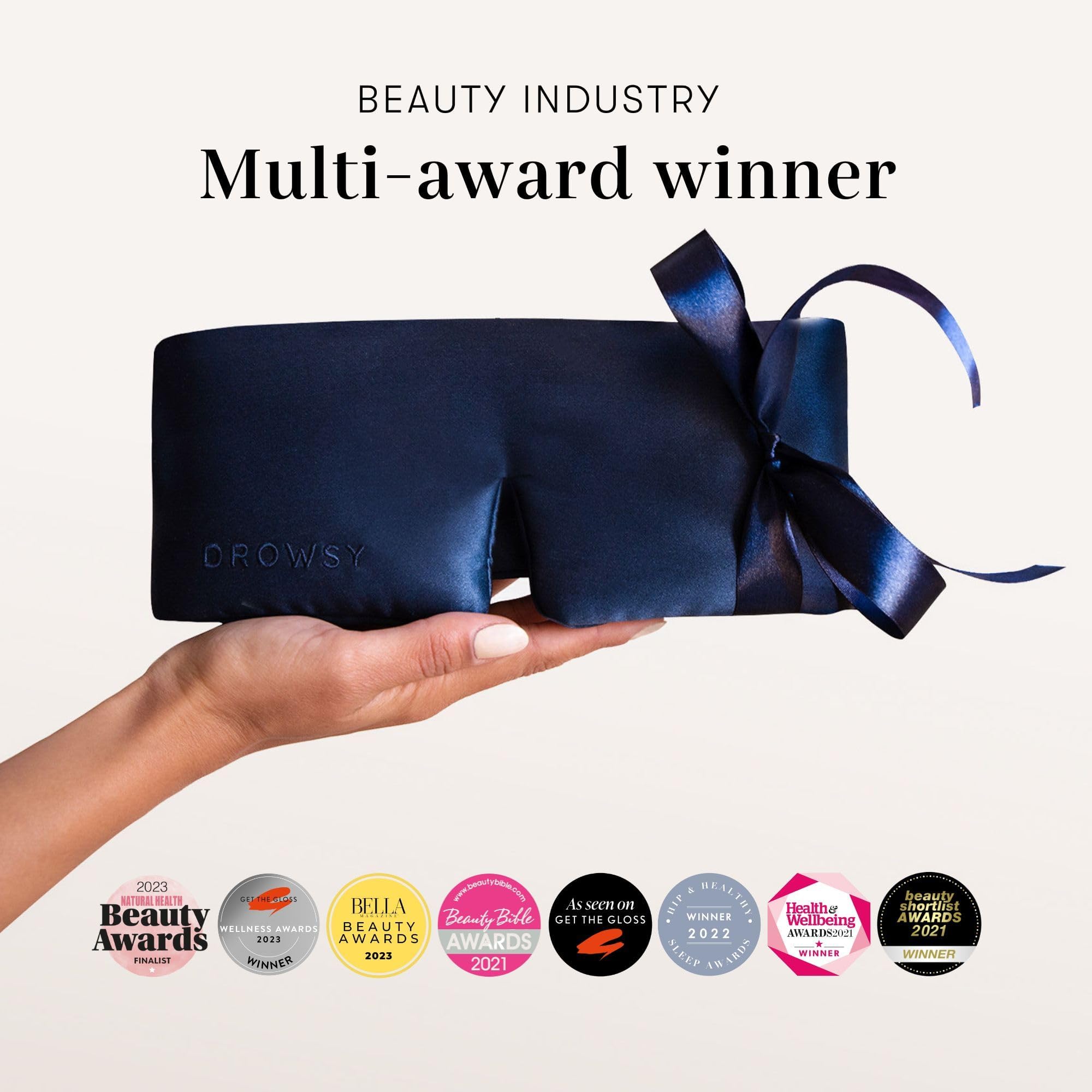 Silk Sleep Mask - Face-Hugging, Padded Cocoon for Luxury Sleep in Total Darkness