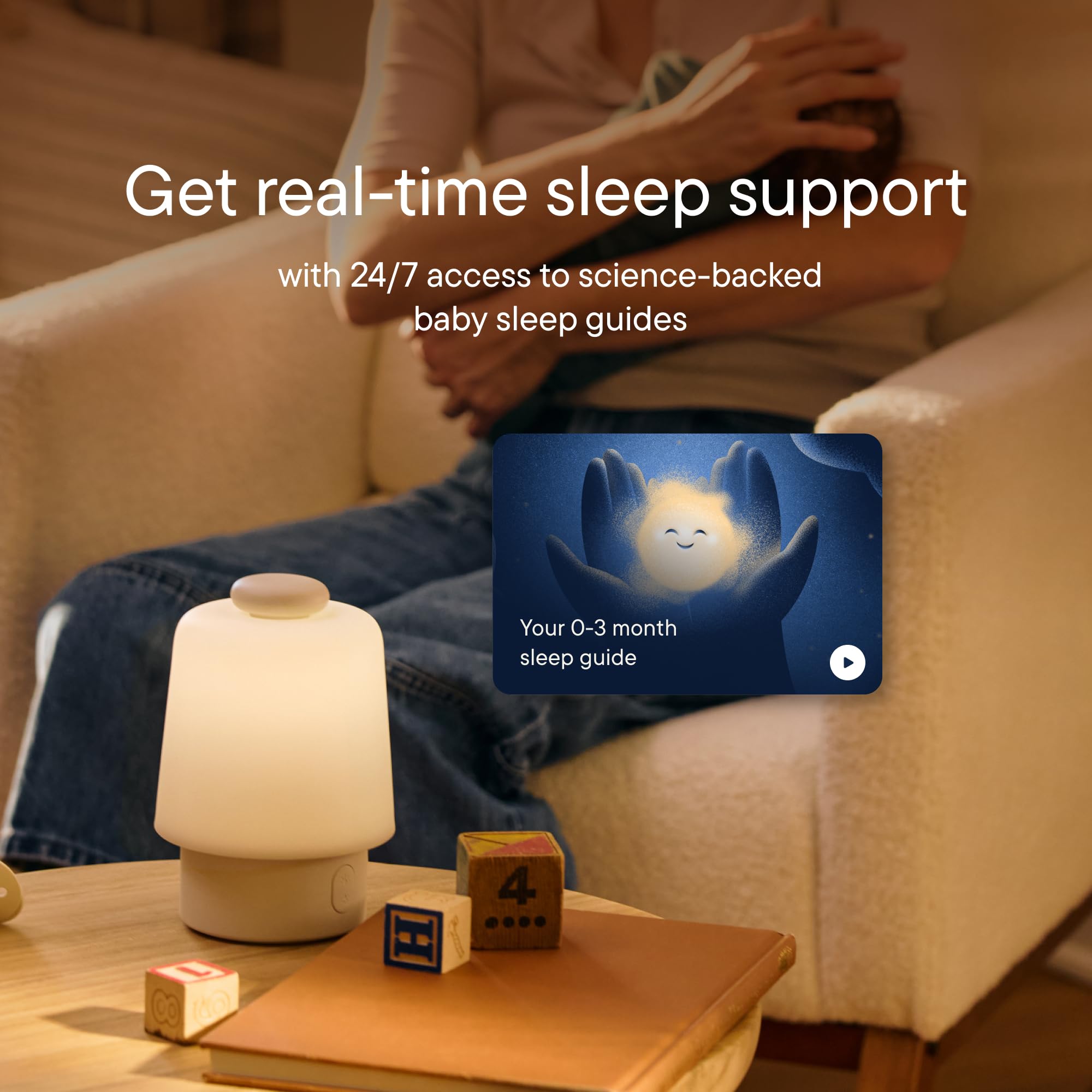 Baby Sound Machine, Night Light | Hatch Baby (Peach) | Sleep Support