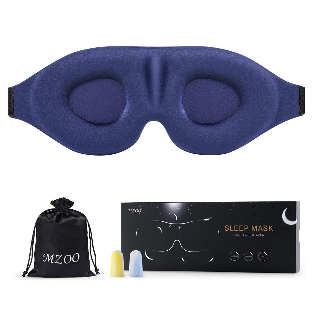 Luxury Sleep Eye Mask for Side Sleeper Men Women, Zero Eye Pressure 3D Sleeping Mask
