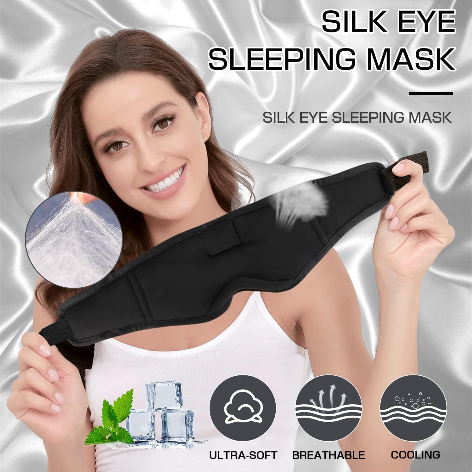 Sleep Headphones, 3D Sleep Mask Bluetooth Wireless Music Eye Mask