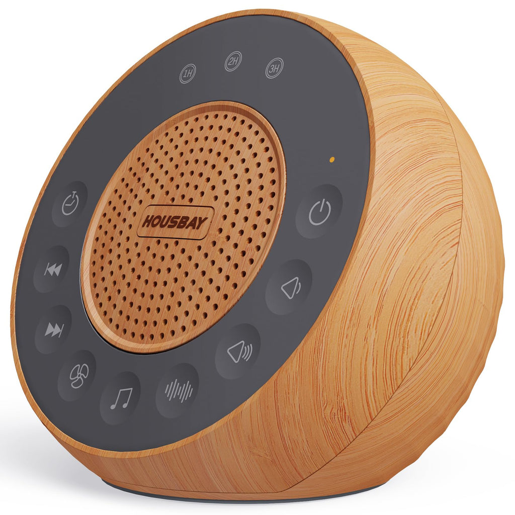 White Noise Machine with 31 Soothing Sounds, 5W Loud Stereo Sound, Auto-Off Timer, Adjustable Volume, Sleep Sound Machine