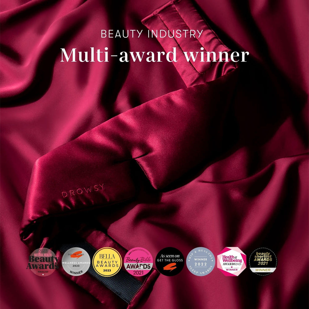 Silk Sleep Mask - Face-Hugging, Padded Cocoon for Luxury Sleep in Total Darkness