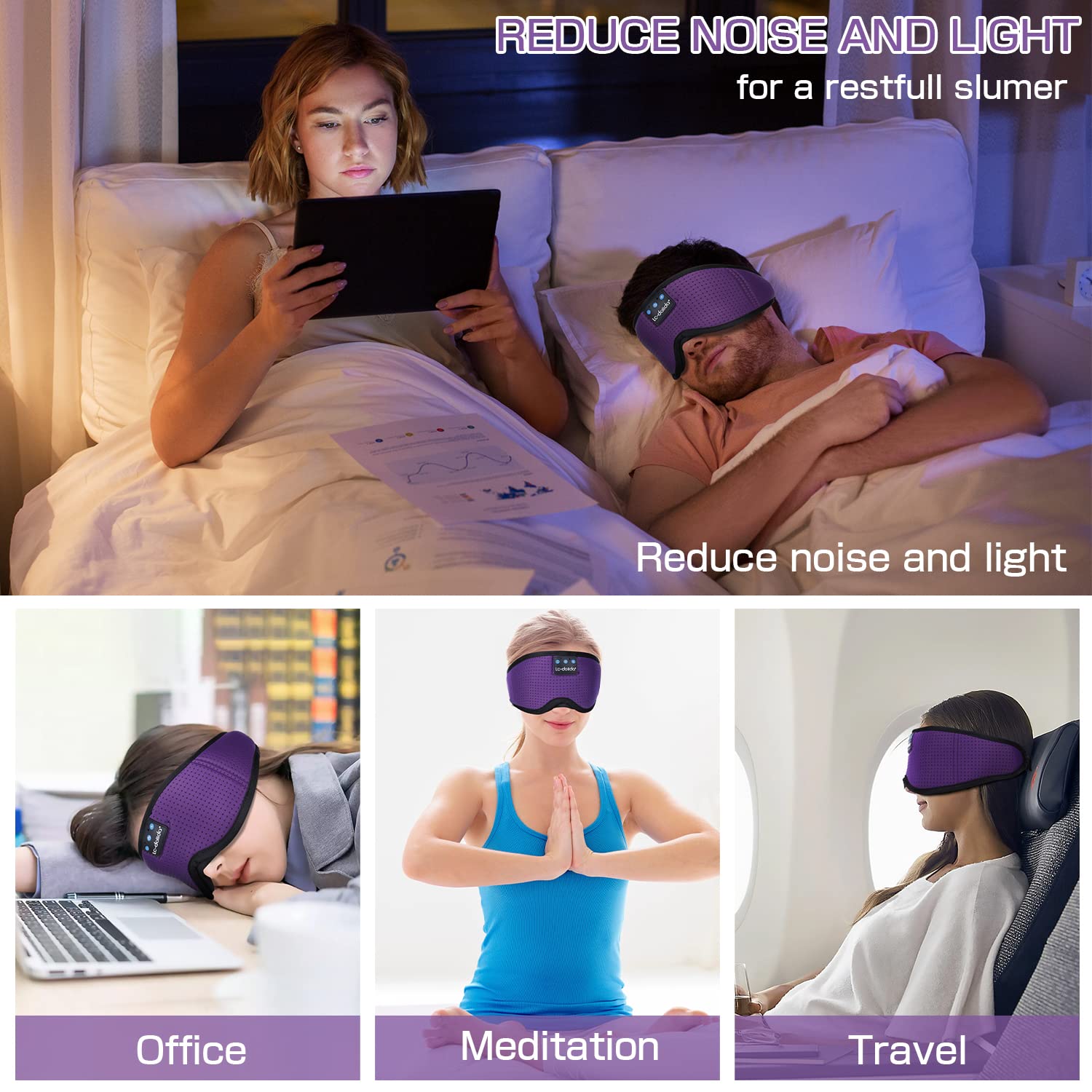 Sleep Headphones, 3D Sleep Mask Bluetooth Wireless Music Eye Mask