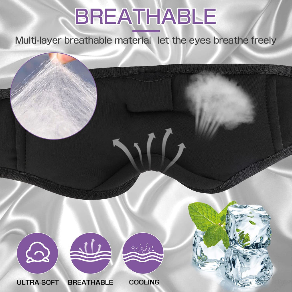 Sleep Headphones, 3D Sleep Mask Bluetooth Wireless Music Eye Mask