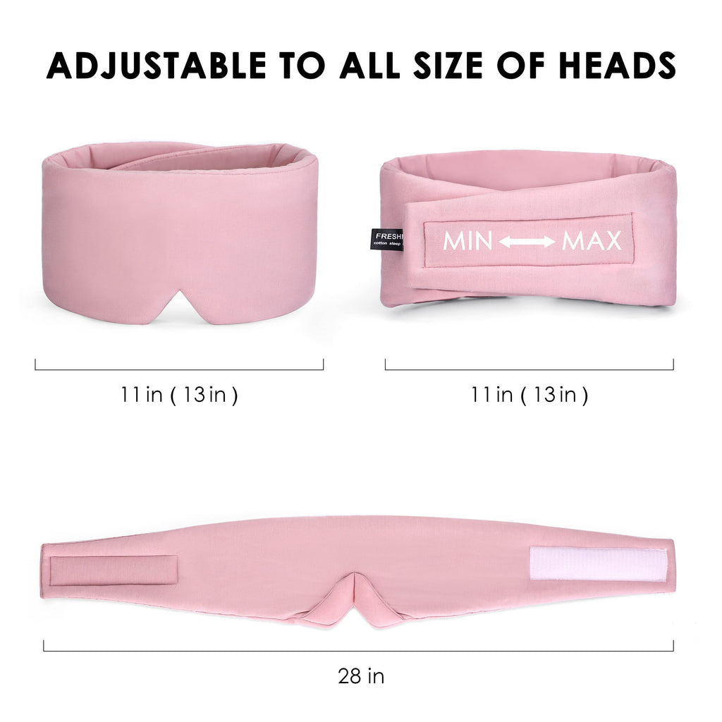Cotton Sleep Mask Blackout - Handmade Eye Mask for Sleeping Eye Shade Cover