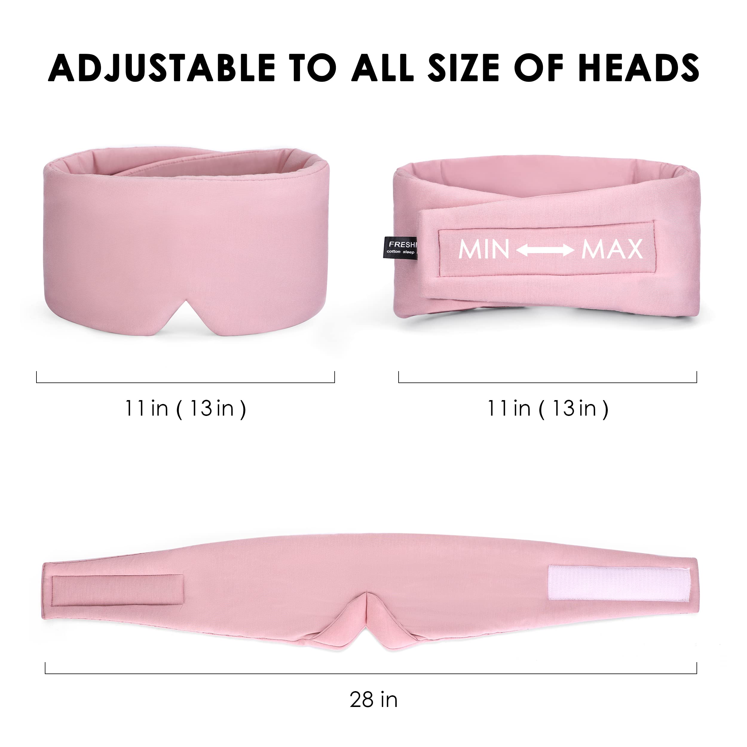 Cotton Sleep Mask Blackout - Handmade Eye Mask for Sleeping Eye Shade Cover