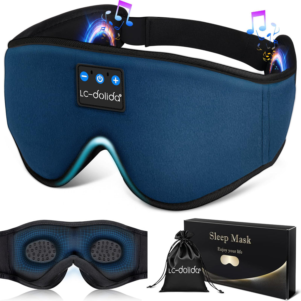 Sleep Headphones, 3D Sleep Mask Bluetooth Wireless Music Eye Mask