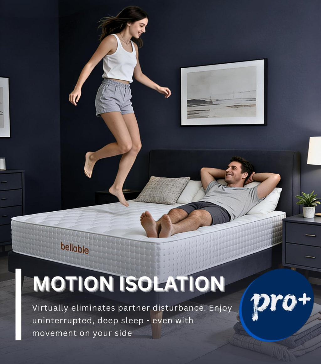 Full XL Mattress, 14 Inch Hybrid Full Mattress in a Box with Cooling Gel Memory Foam