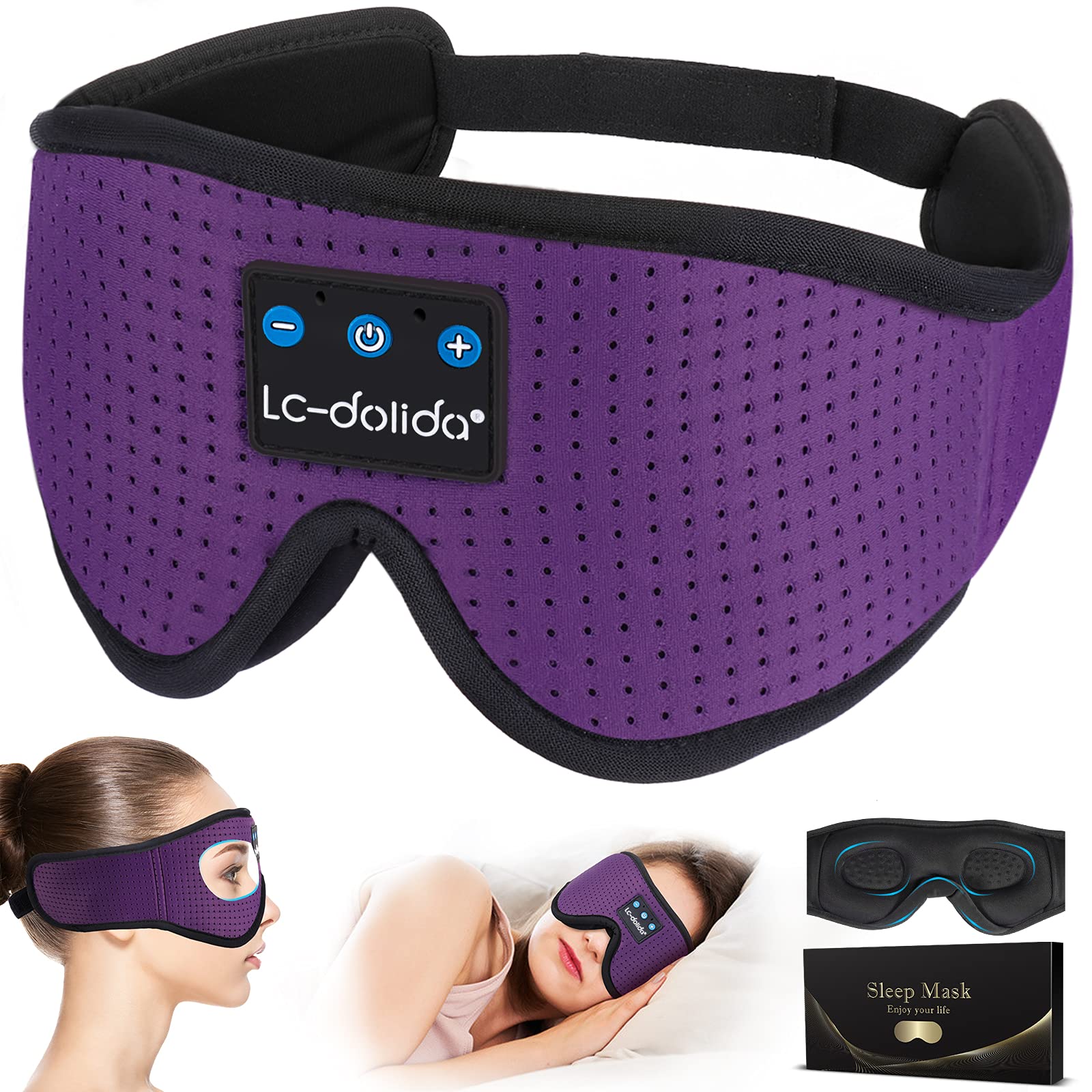 Sleep Headphones, 3D Sleep Mask Bluetooth Wireless Music Eye Mask