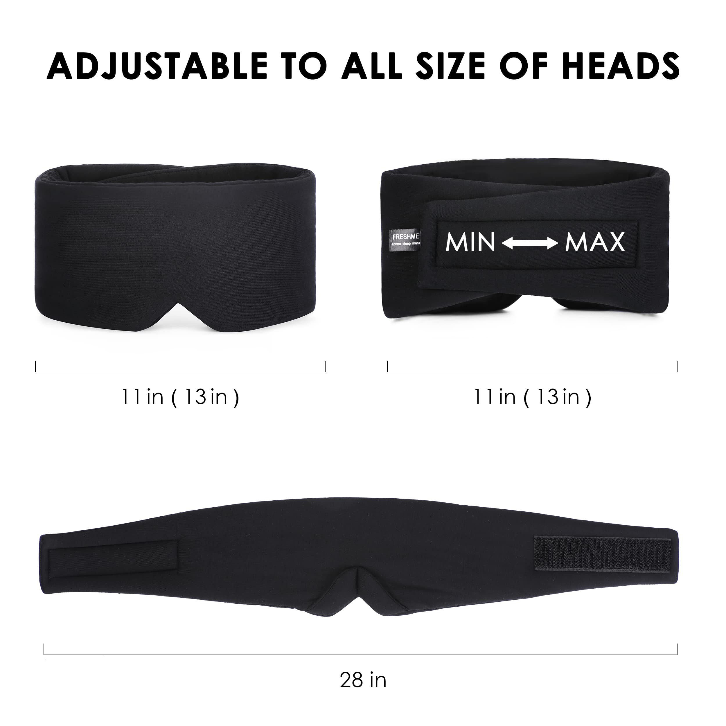 Cotton Sleep Mask Blackout - Handmade Eye Mask for Sleeping Eye Shade Cover