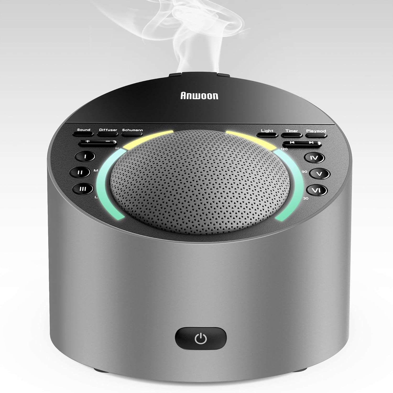 Sound Machine with Aroma Diffuser, Premium Metal Shell White Noise Machine