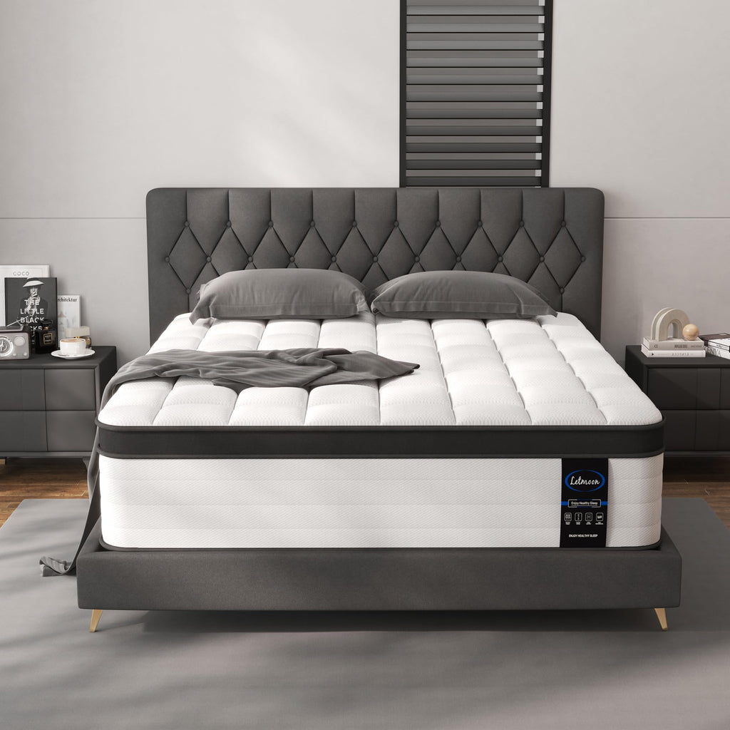 Queen Size Mattresses, 16 Inch Hybrid Queen Mattress in a Box