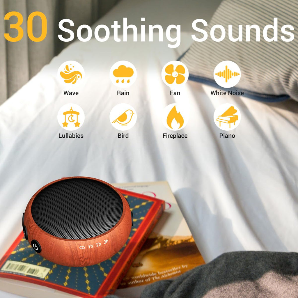 Sound Machine Night Light White Noise Machine with 30 Soothing Sounds 12 Colors