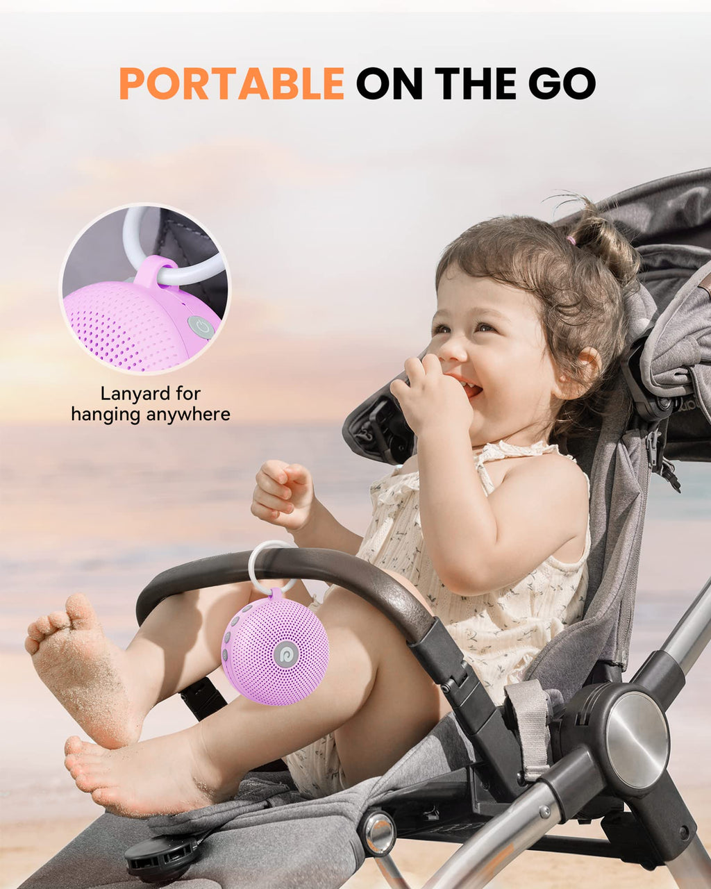 Portable Noise Machine for Babies or Adults, Features Powerful Battery, 21 Soothing Sound