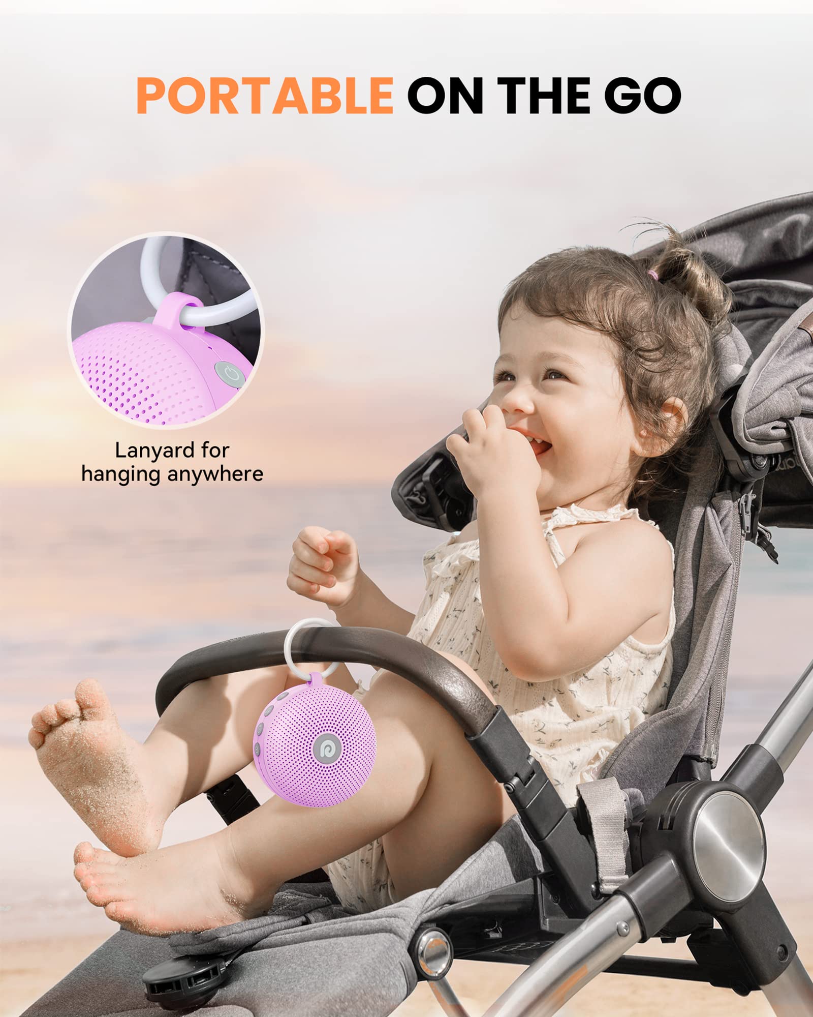 Portable Noise Machine for Babies or Adults, Features Powerful Battery, 21 Soothing Sound