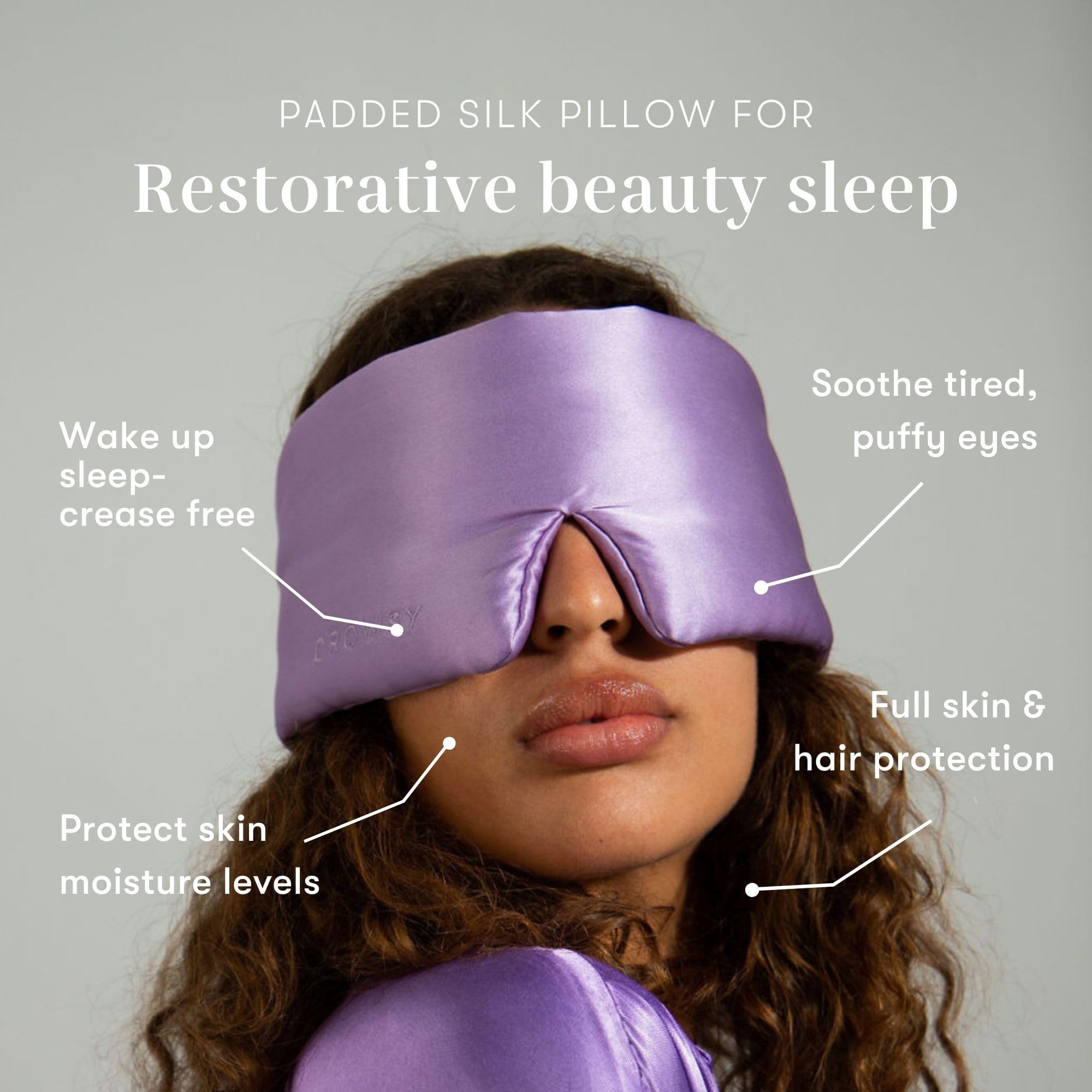 Silk Sleep Mask - Face-Hugging, Padded Cocoon for Luxury Sleep in Total Darkness
