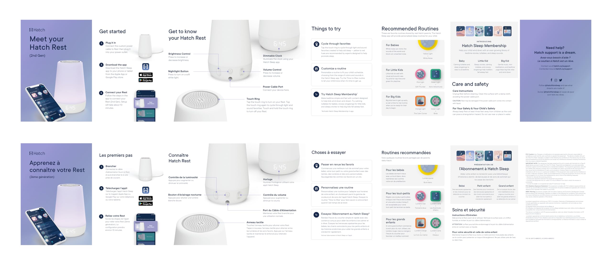 Baby Sound Machine, Night Light | Hatch Baby (Peach) | Sleep Support