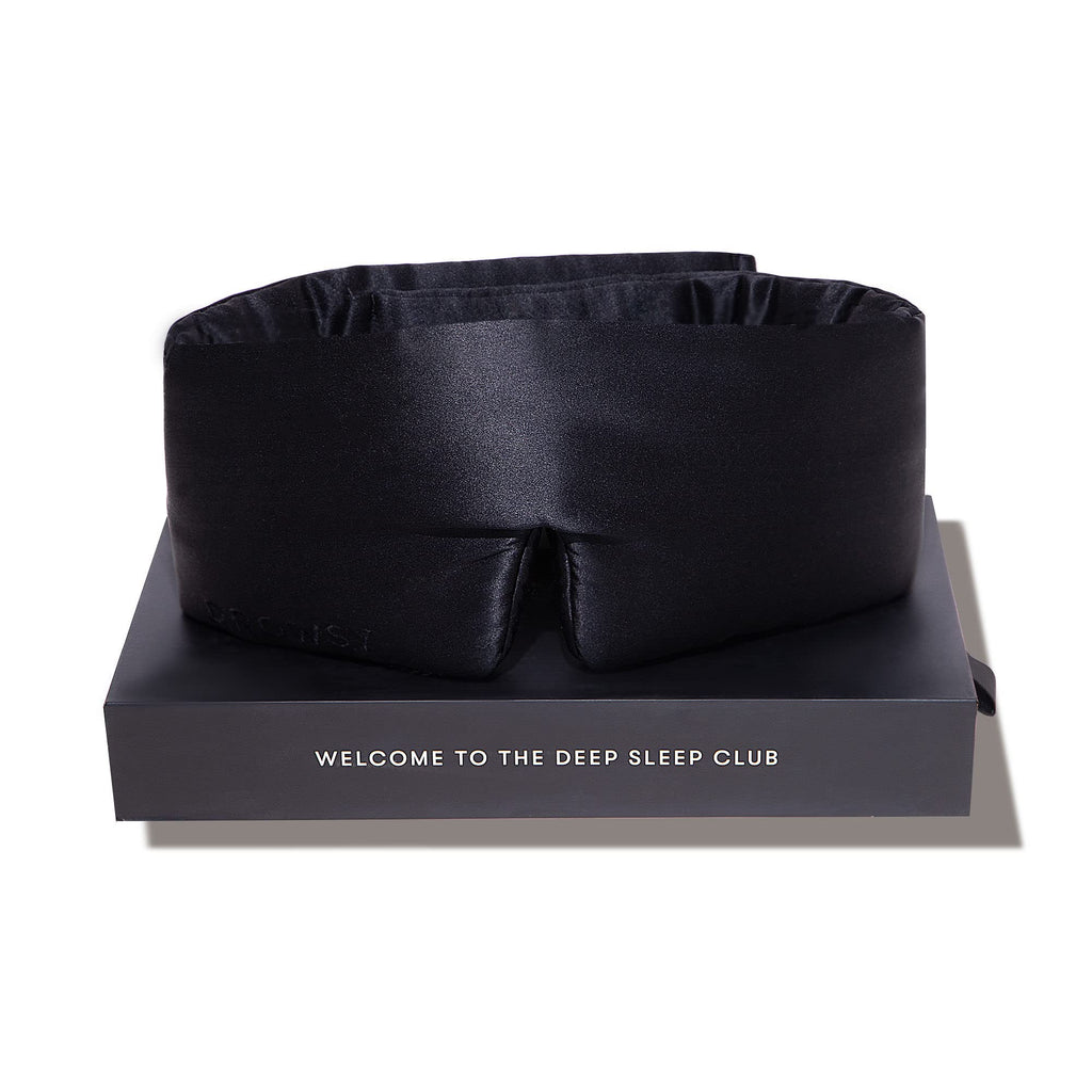Silk Sleep Mask - Face-Hugging, Padded Cocoon for Luxury Sleep in Total Darkness