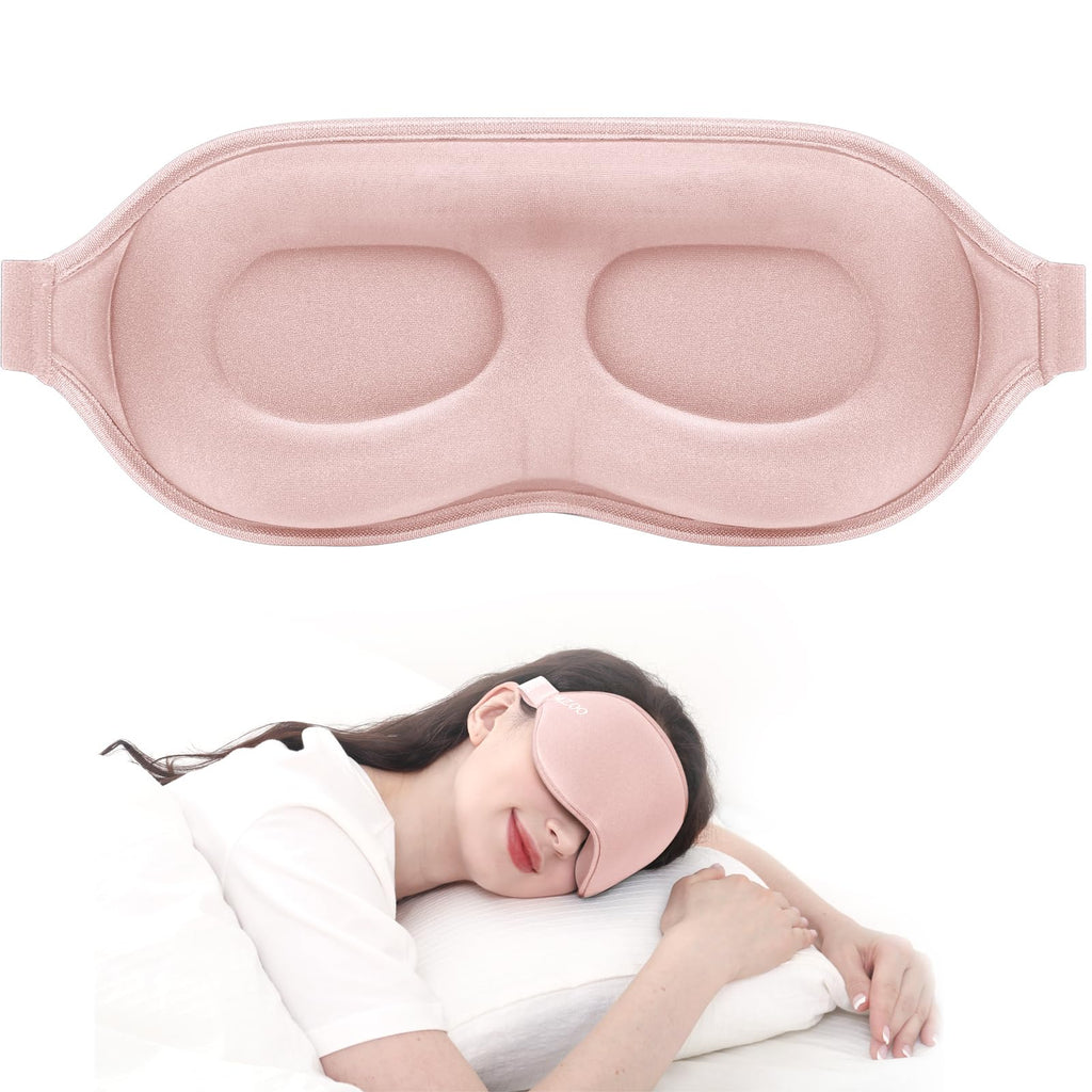 Luxury Sleep Eye Mask for Side Sleeper Men Women, Zero Eye Pressure 3D Sleeping Mask
