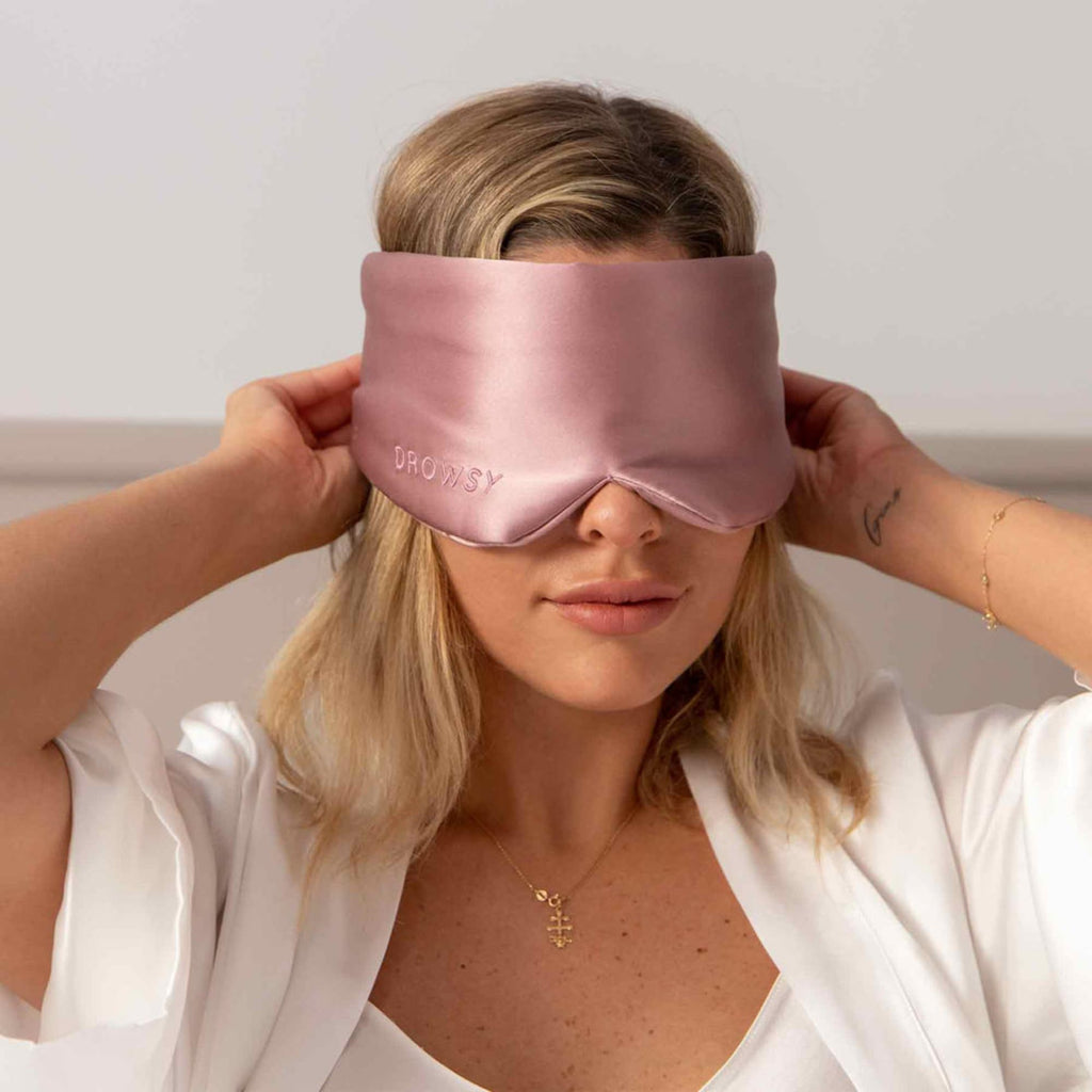 Silk Sleep Mask - Face-Hugging, Padded Cocoon for Luxury Sleep in Total Darkness