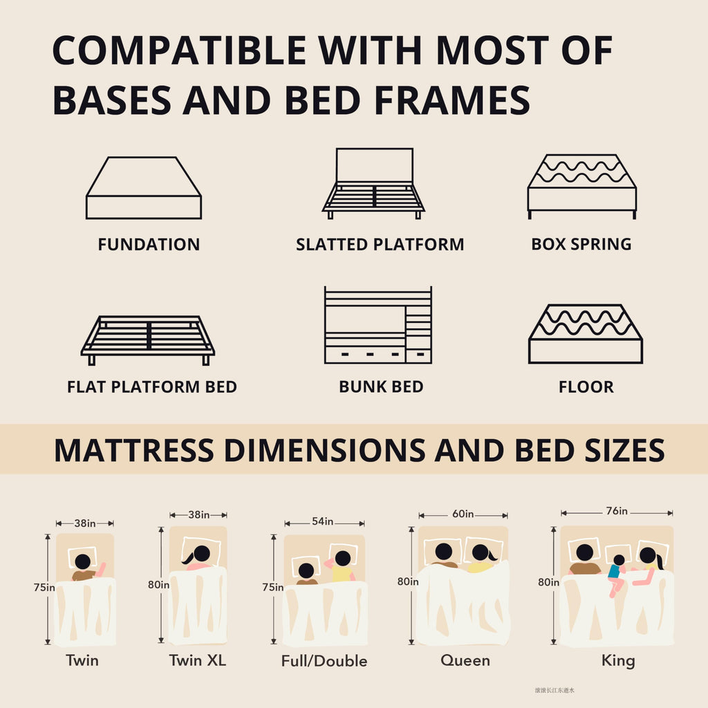 14 Inch Queen Memory Foam Mattress for Back Pain, Cooling Copper Gel Bed in a Box