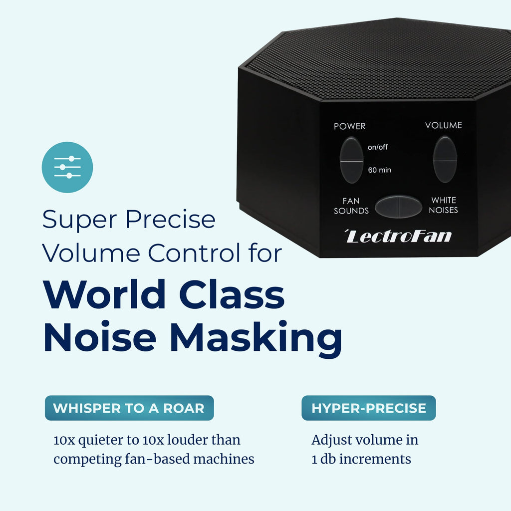 Adaptive Sound Technologies LectroFan Classic White Noise Machine - Compact Sleep Sound Machine