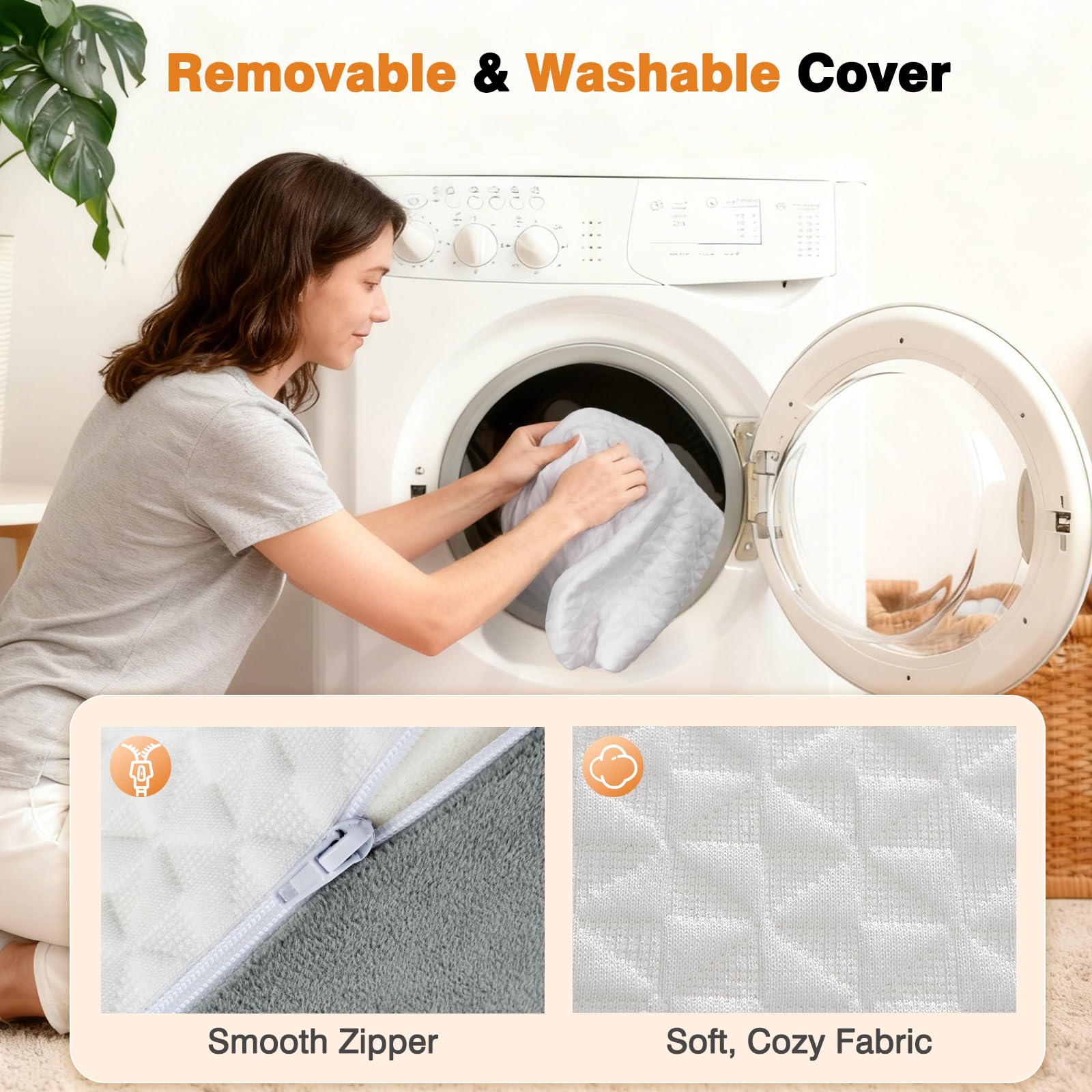 34" Extra-Long Wedge Pillow, Back & Arm Support, Bed Wedge