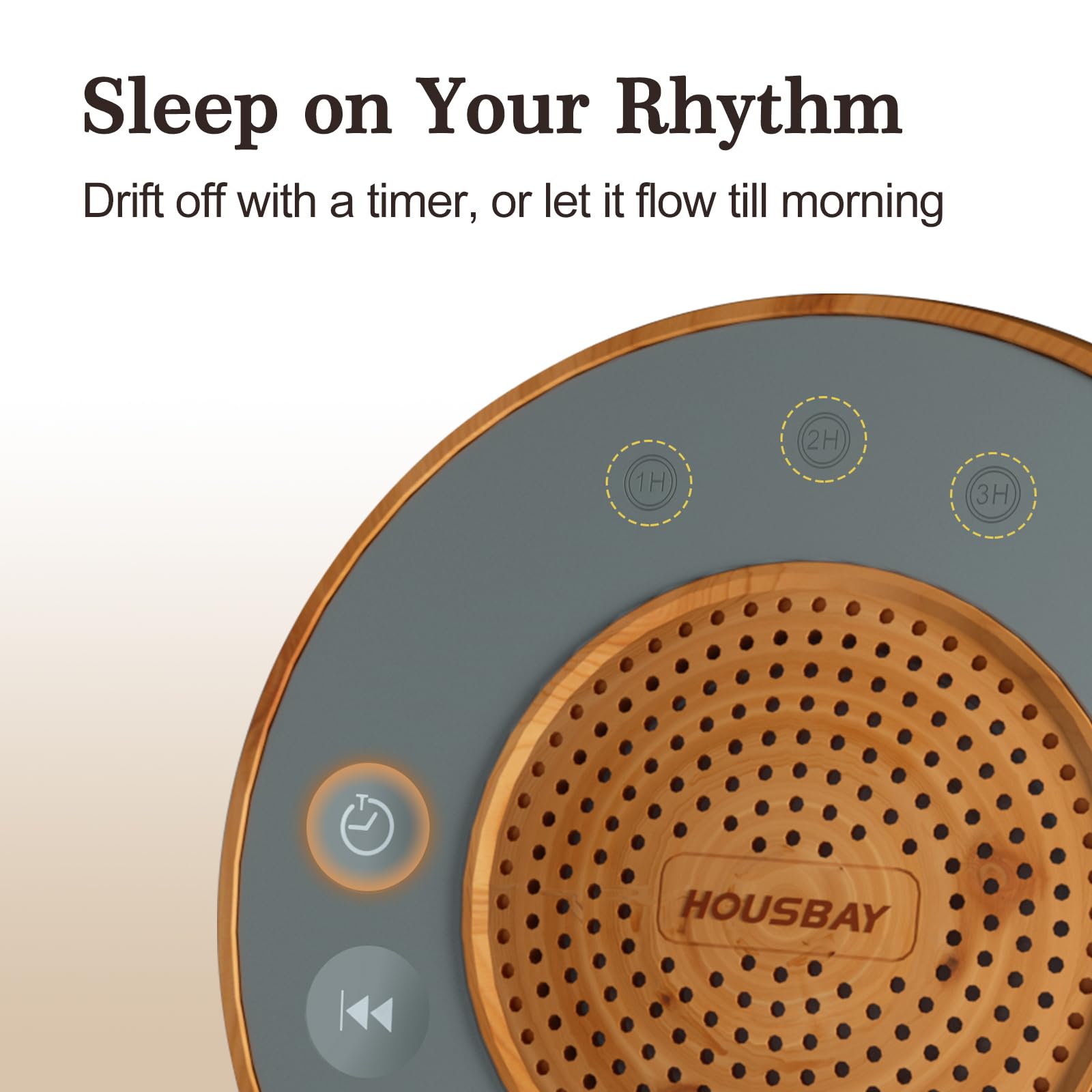 White Noise Machine with 31 Soothing Sounds, 5W Loud Stereo Sound, Auto-Off Timer, Adjustable Volume, Sleep Sound Machine