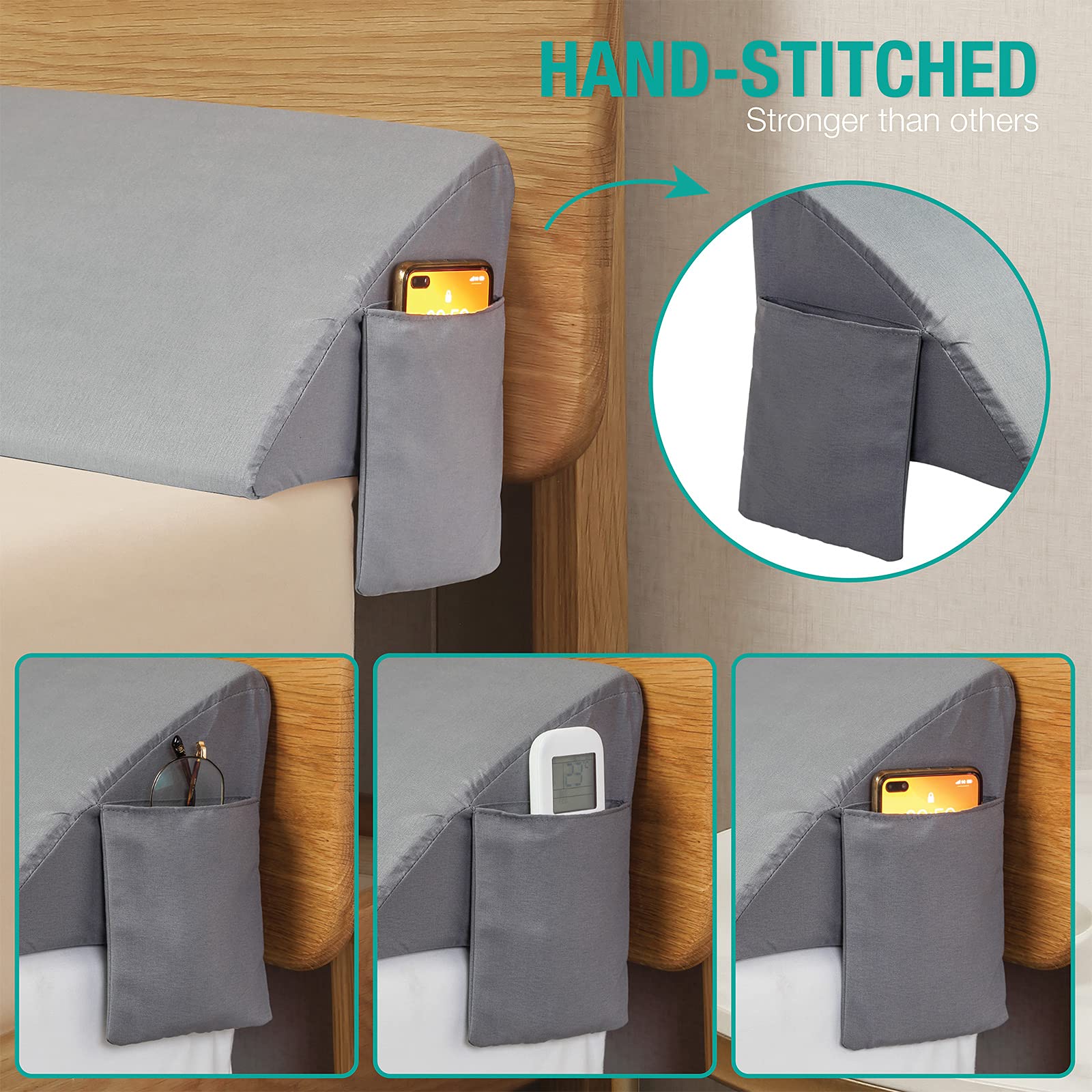 34" Extra-Long Wedge Pillow, Back & Arm Support, Bed Wedge