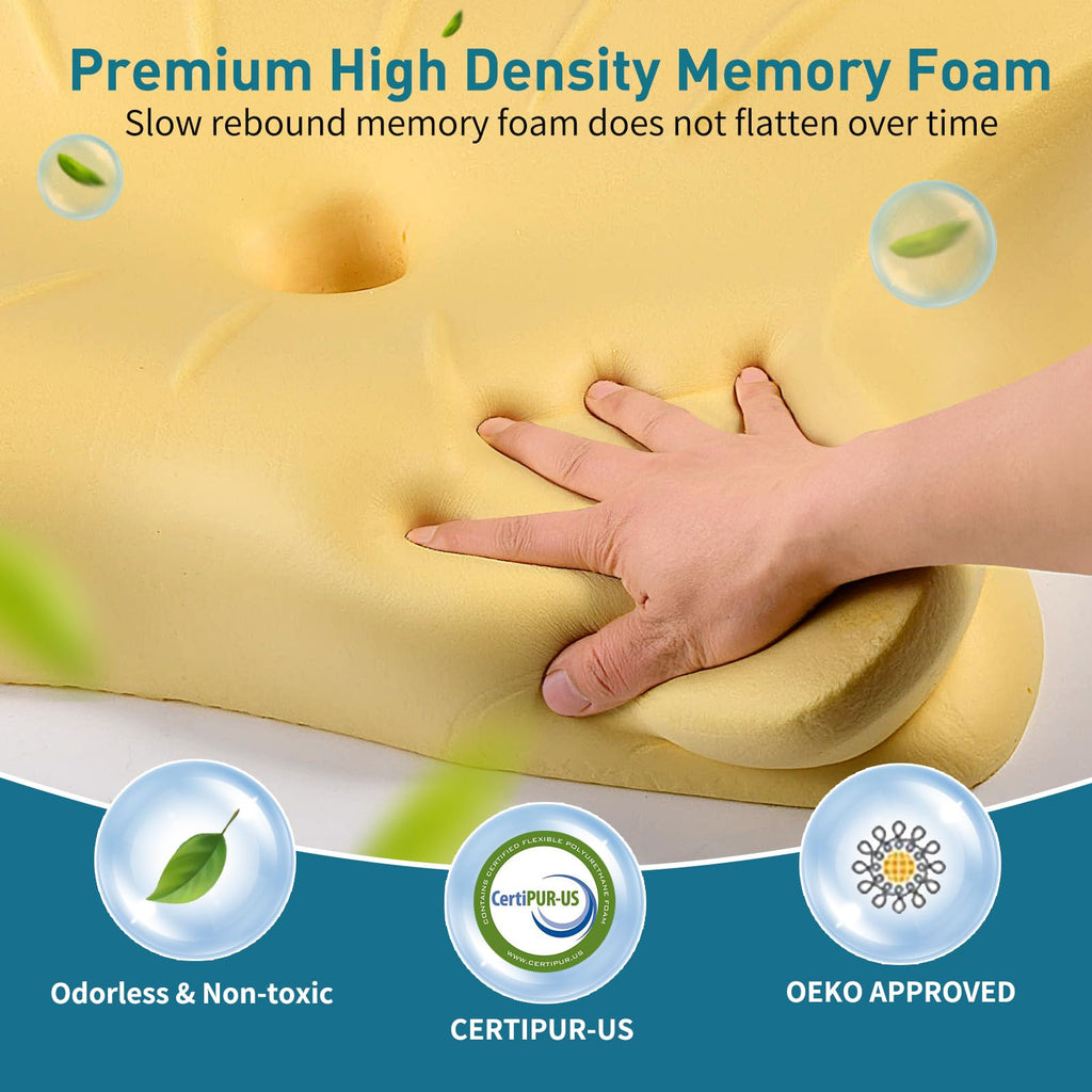 Cervical Pillow for Neck Pain Relief - Ergonomic Neck Pillow for Sleeping