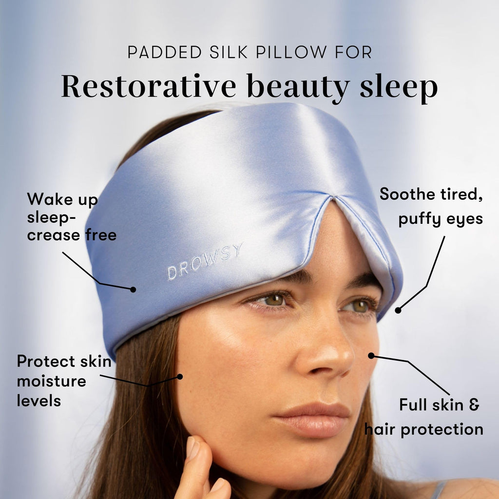 Silk Sleep Mask - Face-Hugging, Padded Cocoon for Luxury Sleep in Total Darkness