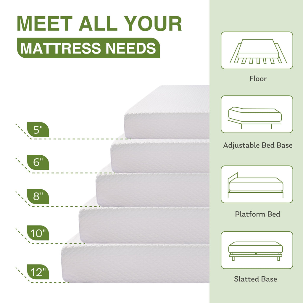 Full Size Memory Foam Mattress,  Bed Mattress in A Box