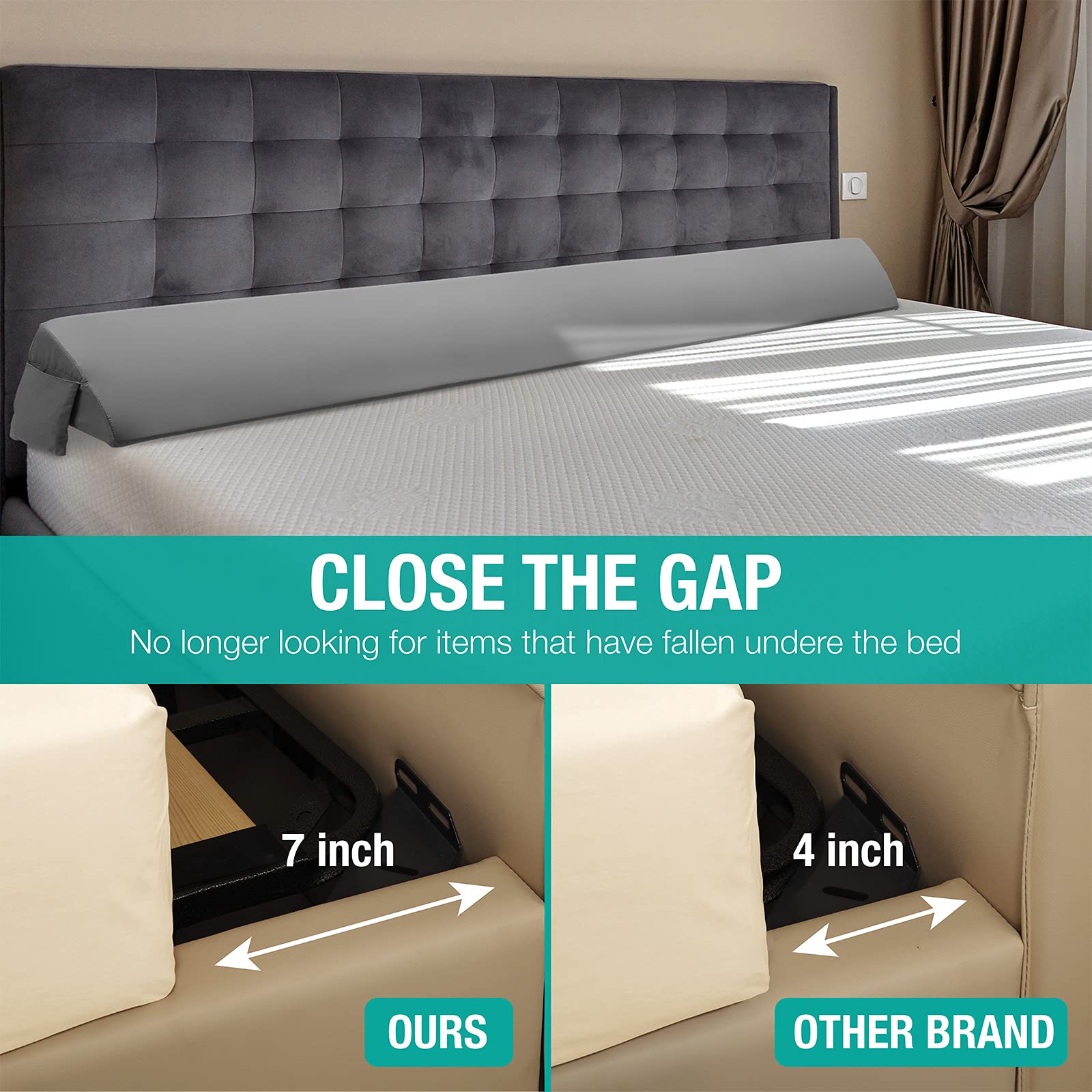 34" Extra-Long Wedge Pillow, Back & Arm Support, Bed Wedge