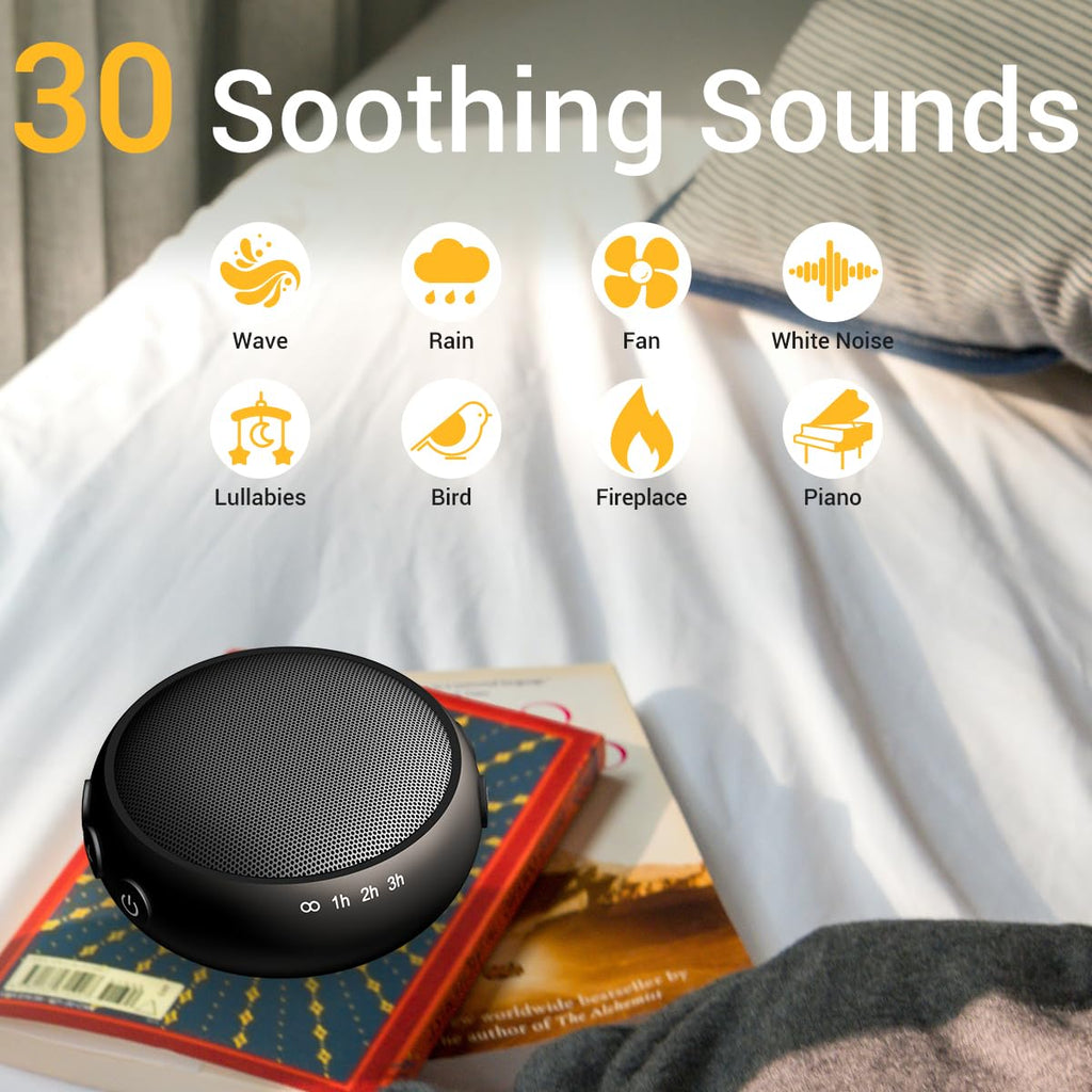 Sound Machine Night Light White Noise Machine with 30 Soothing Sounds 12 Colors
