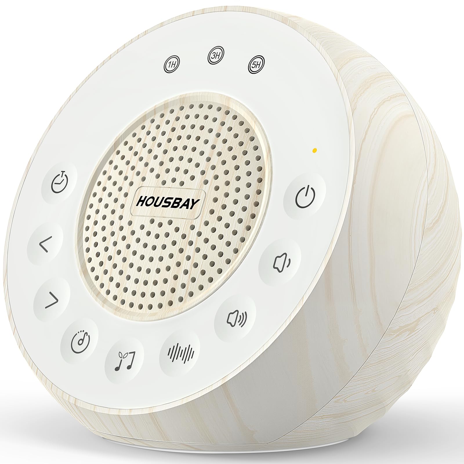 White Noise Machine with 31 Soothing Sounds, 5W Loud Stereo Sound, Auto-Off Timer, Adjustable Volume, Sleep Sound Machine