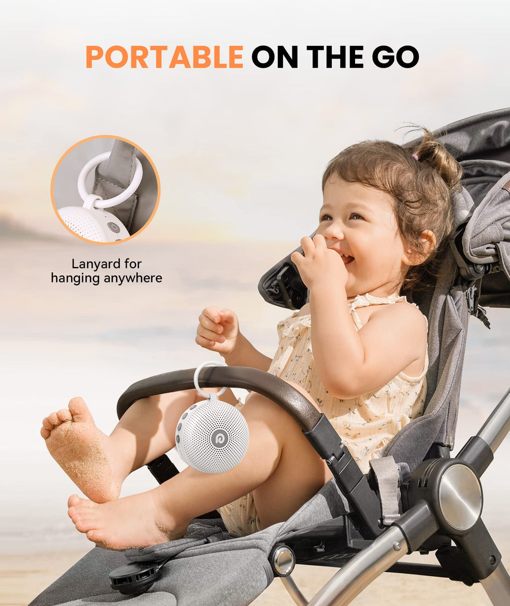 Portable Noise Machine for Babies or Adults, Features Powerful Battery, 21 Soothing Sound