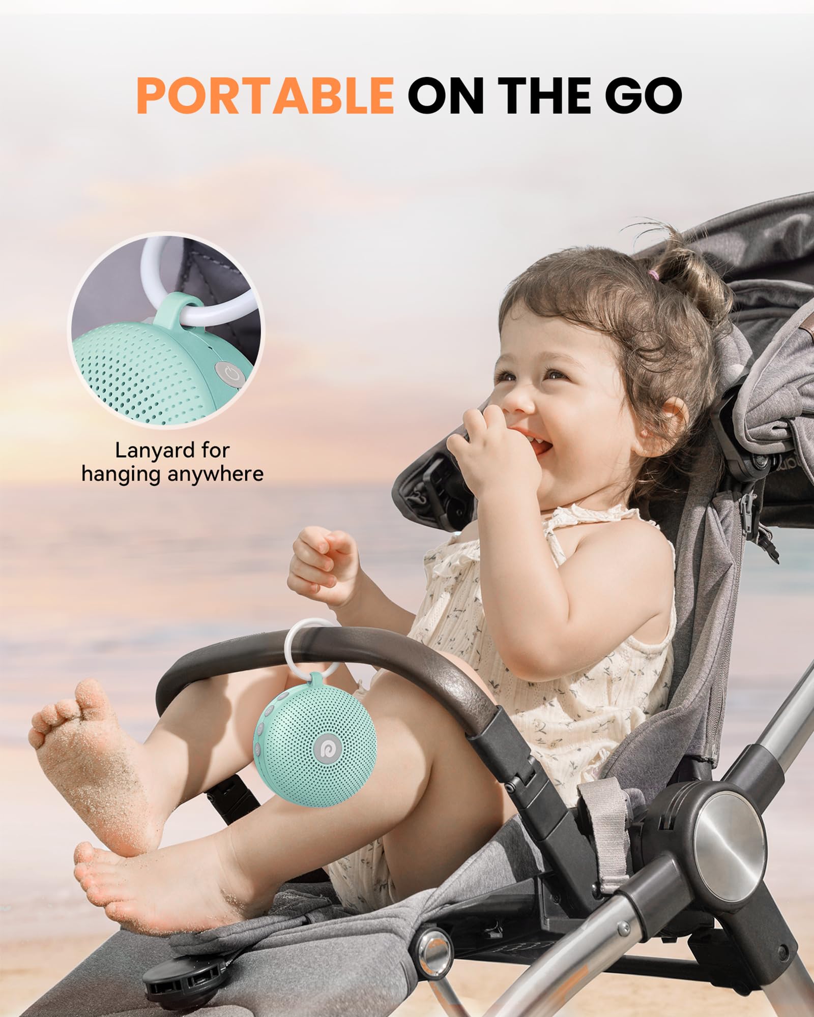 Portable Noise Machine for Babies or Adults, Features Powerful Battery, 21 Soothing Sound