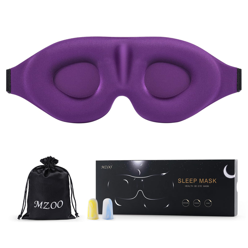 Luxury Sleep Eye Mask for Side Sleeper Men Women, Zero Eye Pressure 3D Sleeping Mask