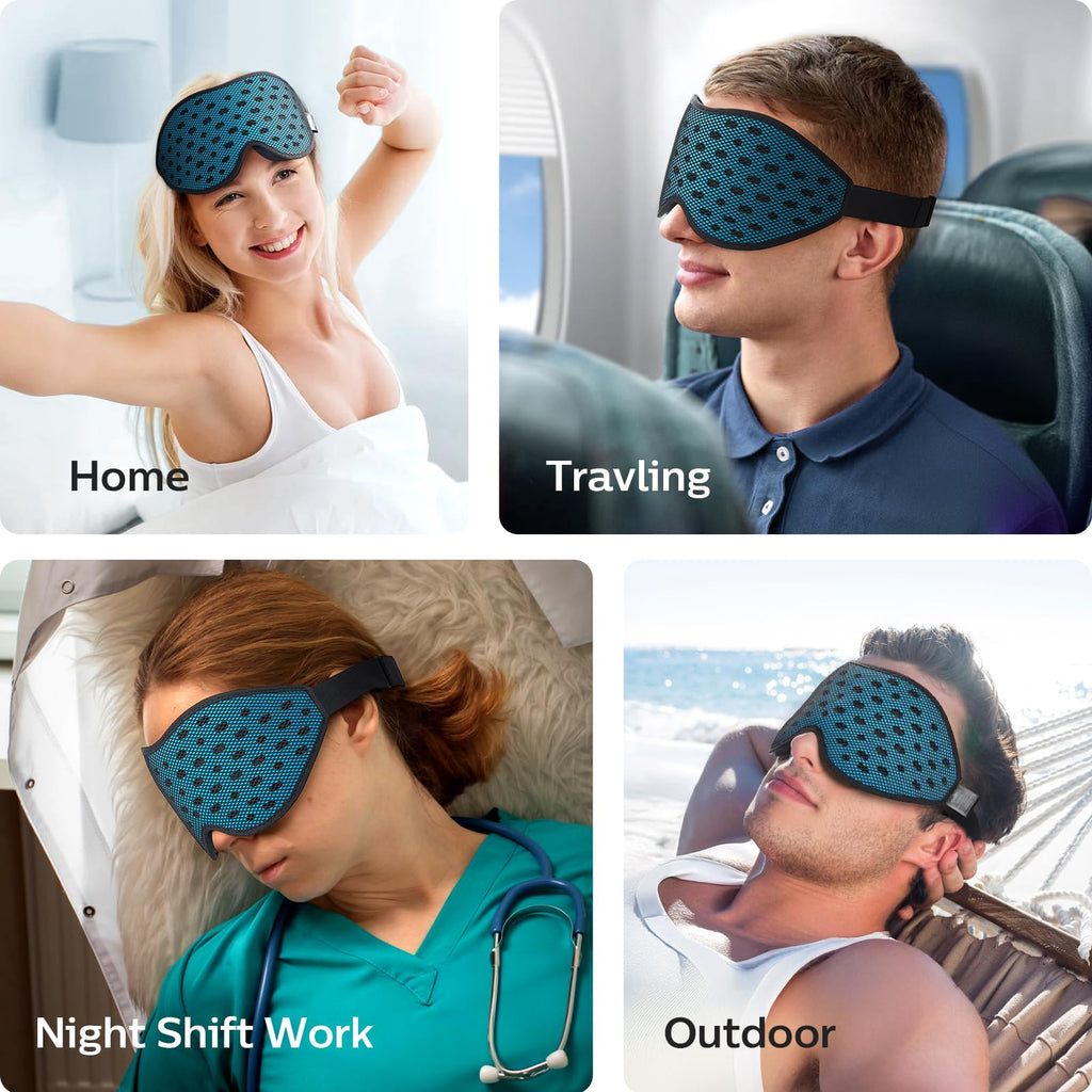 Breathable Sleep Mask, 3D Eye Mak Sleep for Side Sleepers