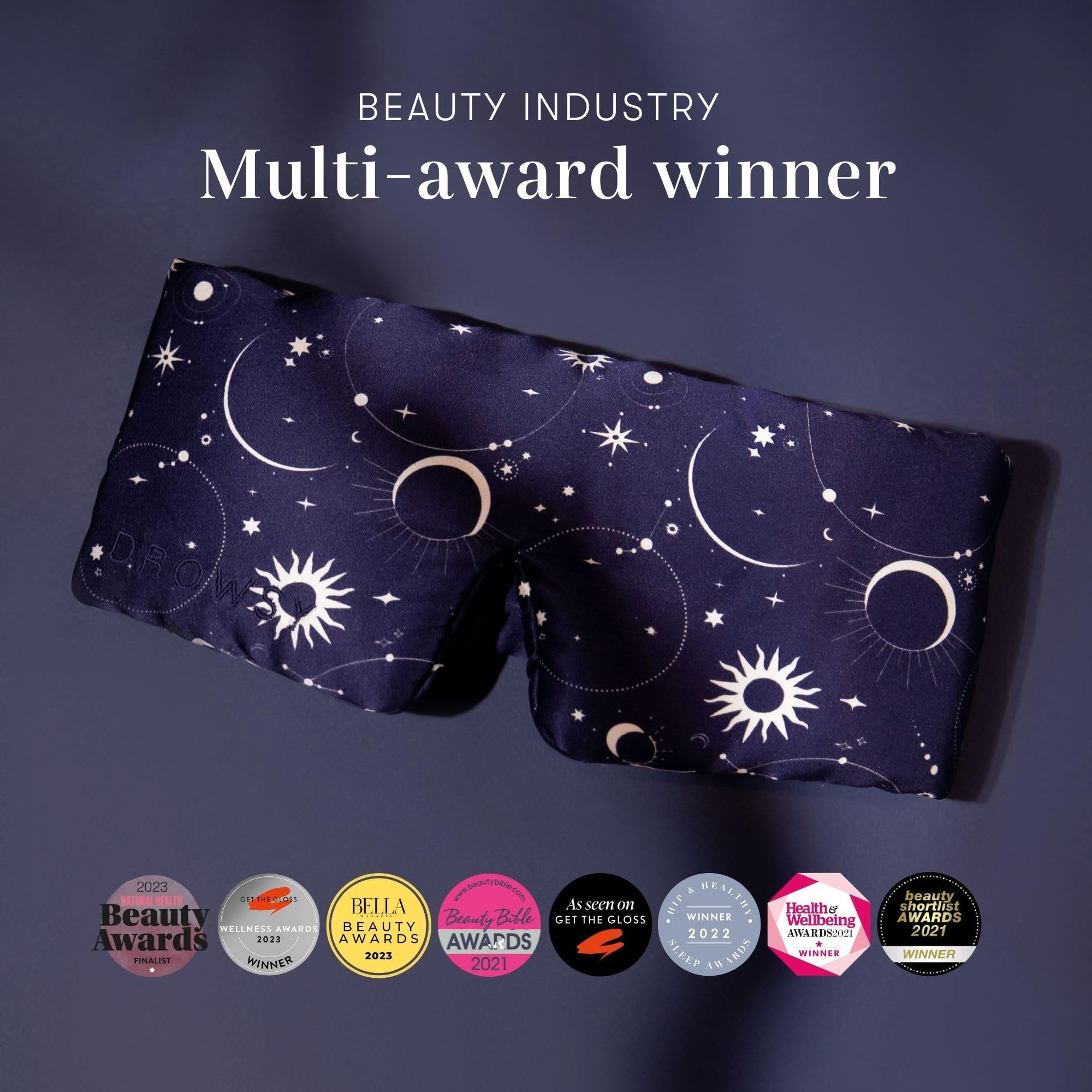 Silk Sleep Mask - Face-Hugging, Padded Cocoon for Luxury Sleep in Total Darkness