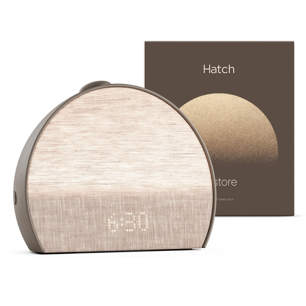 Hatch Restore 3 Sunrise Alarm Clock, Sound Machine, Smart Light (Cocoa) - White Noise