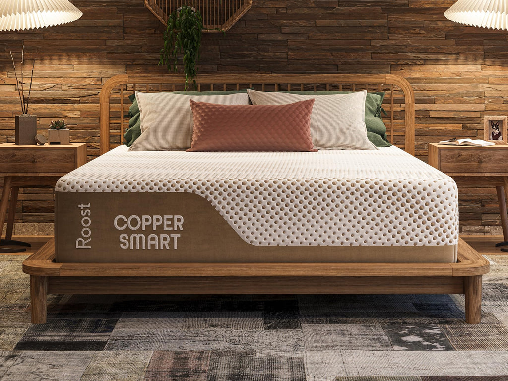 14-Inch King Mattress, Copper Smart Thermic Gel Cooling for Hot Sleepers & Back Pain Relief, Medium Firm Hybrid