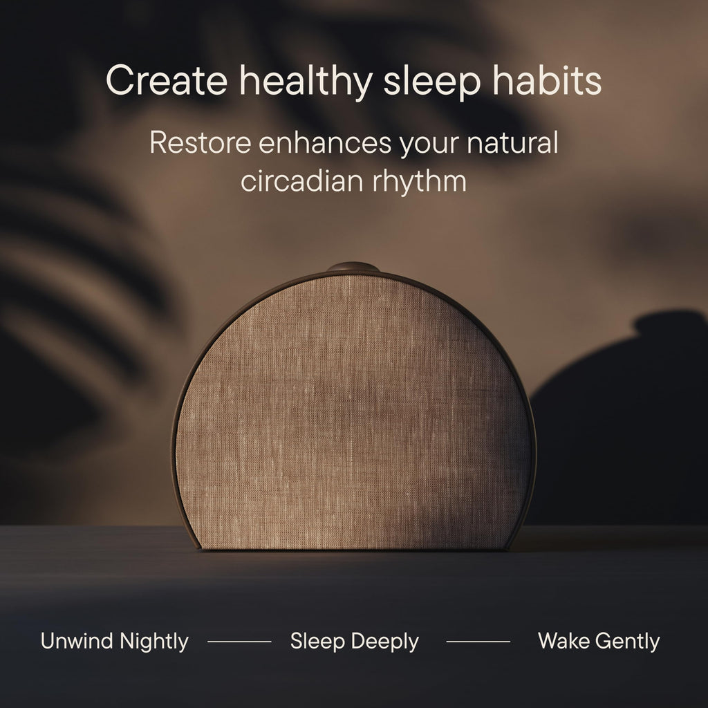 Hatch Restore 3 Sunrise Alarm Clock, Sound Machine, Smart Light (Cocoa) - White Noise