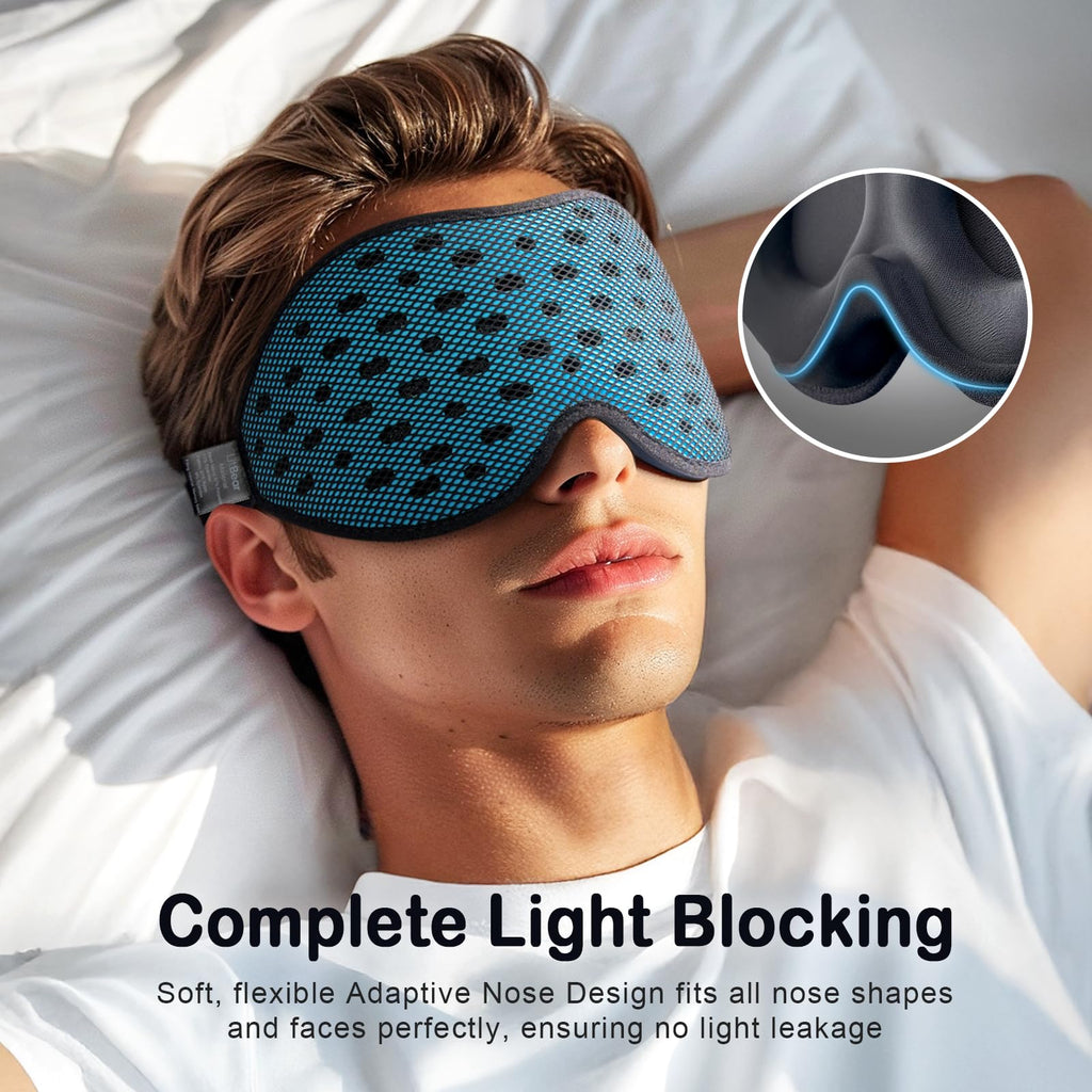 Breathable Sleep Mask, 3D Eye Mak Sleep for Side Sleepers
