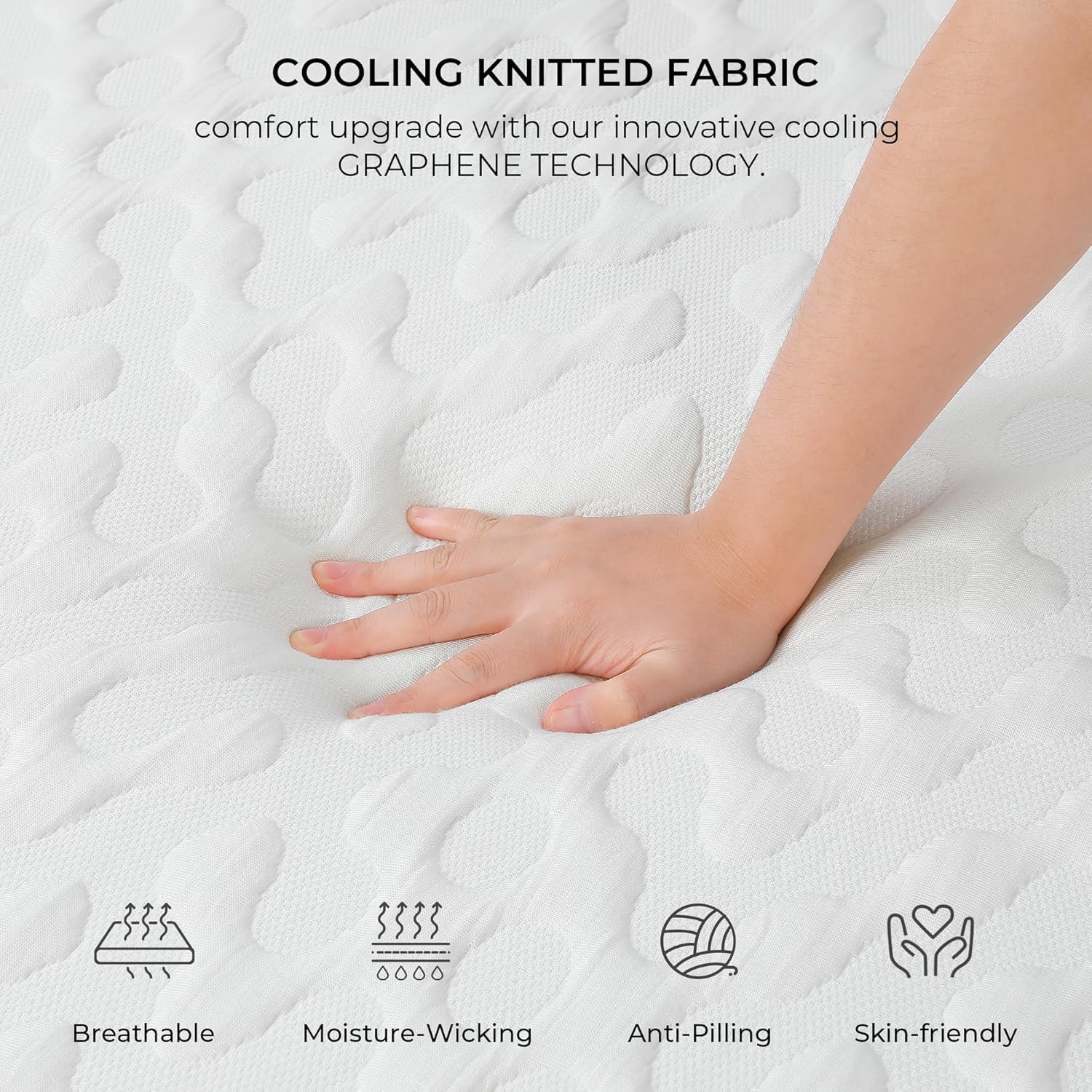 12 Inch Memory Foam Mattress in a Box for Back Pain, Cooling Gel Bed