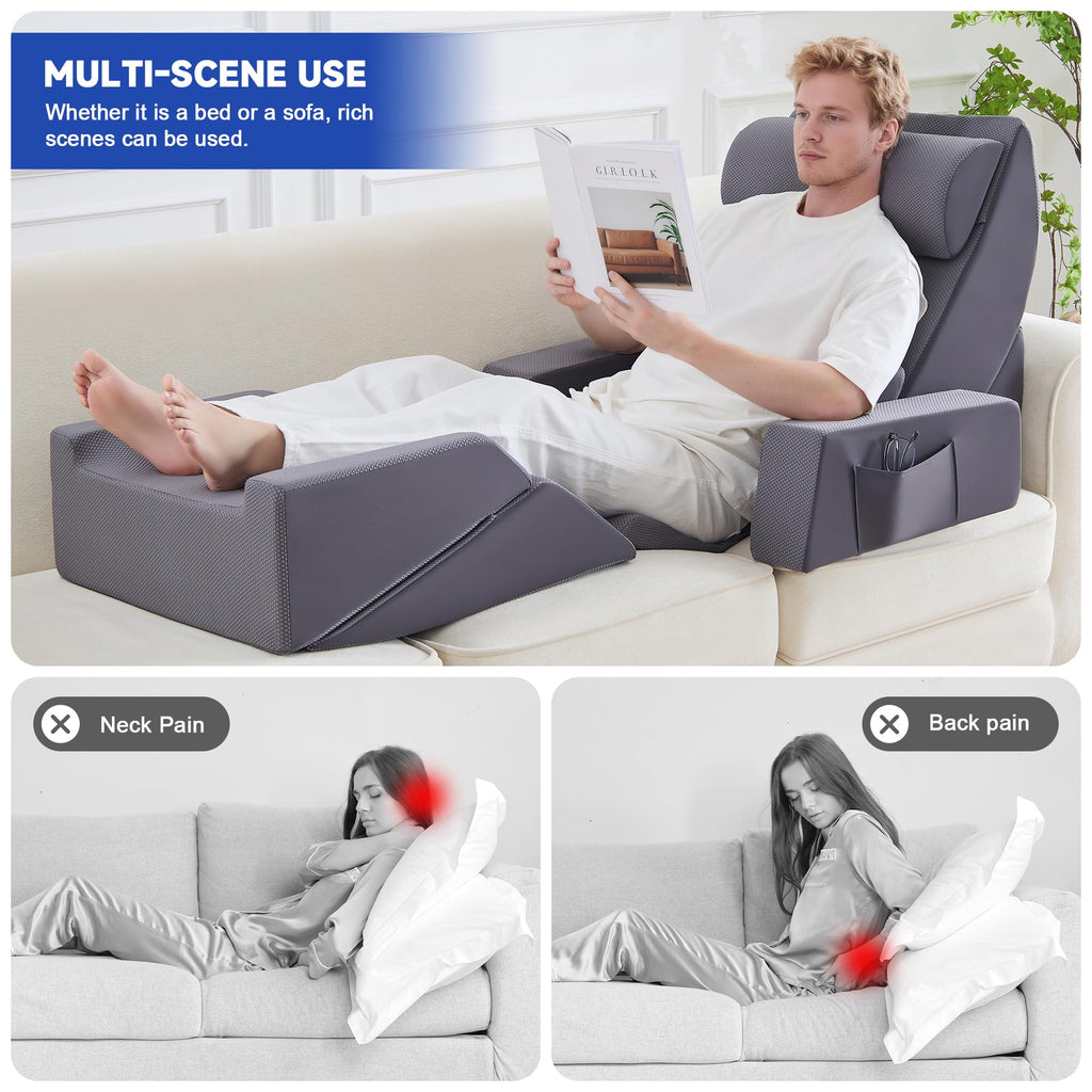9PCS Wedge Pillow Set for After Surgery Recovery