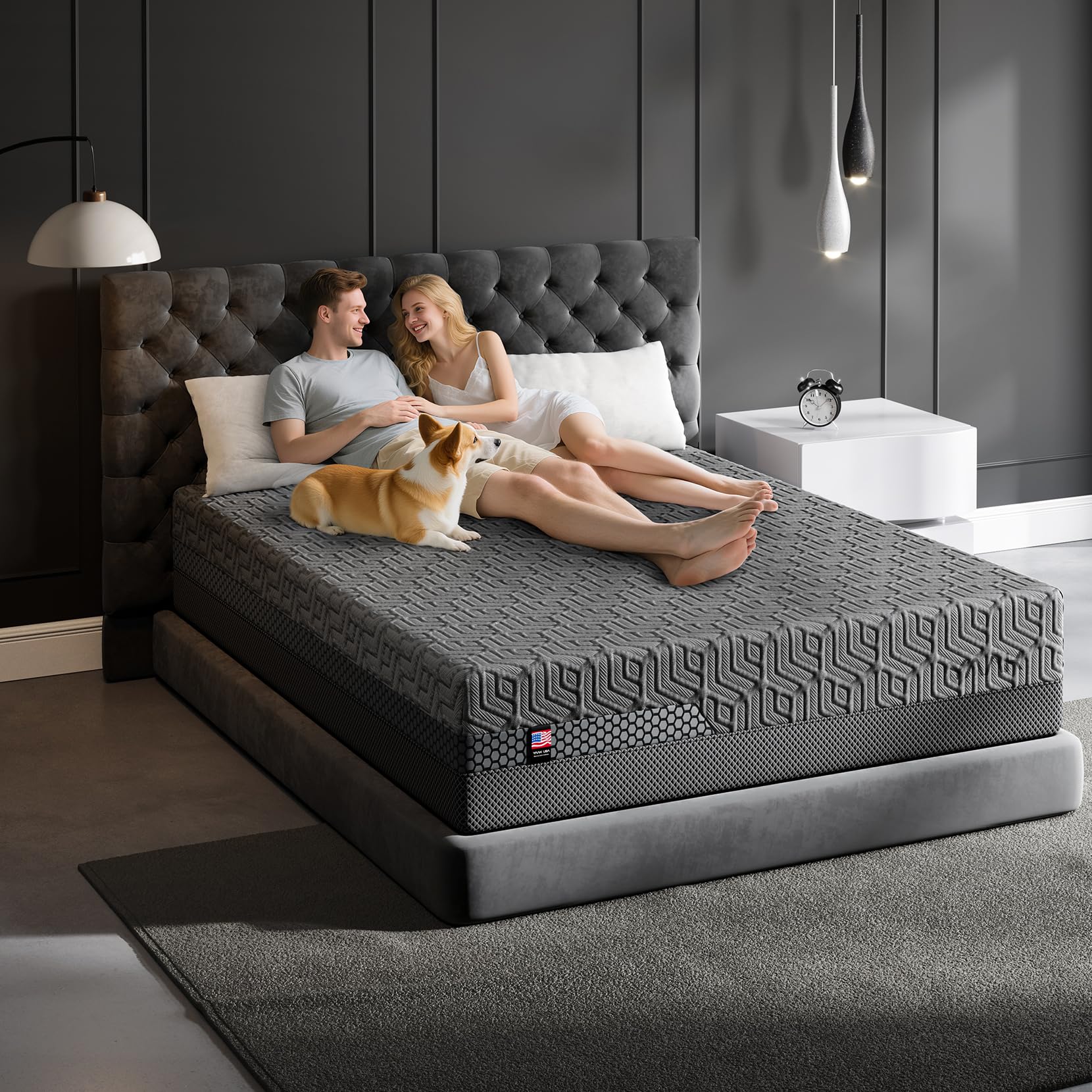 12 Inch Memory Foam Mattress in a Box for Back Pain, Cooling Gel Bed
