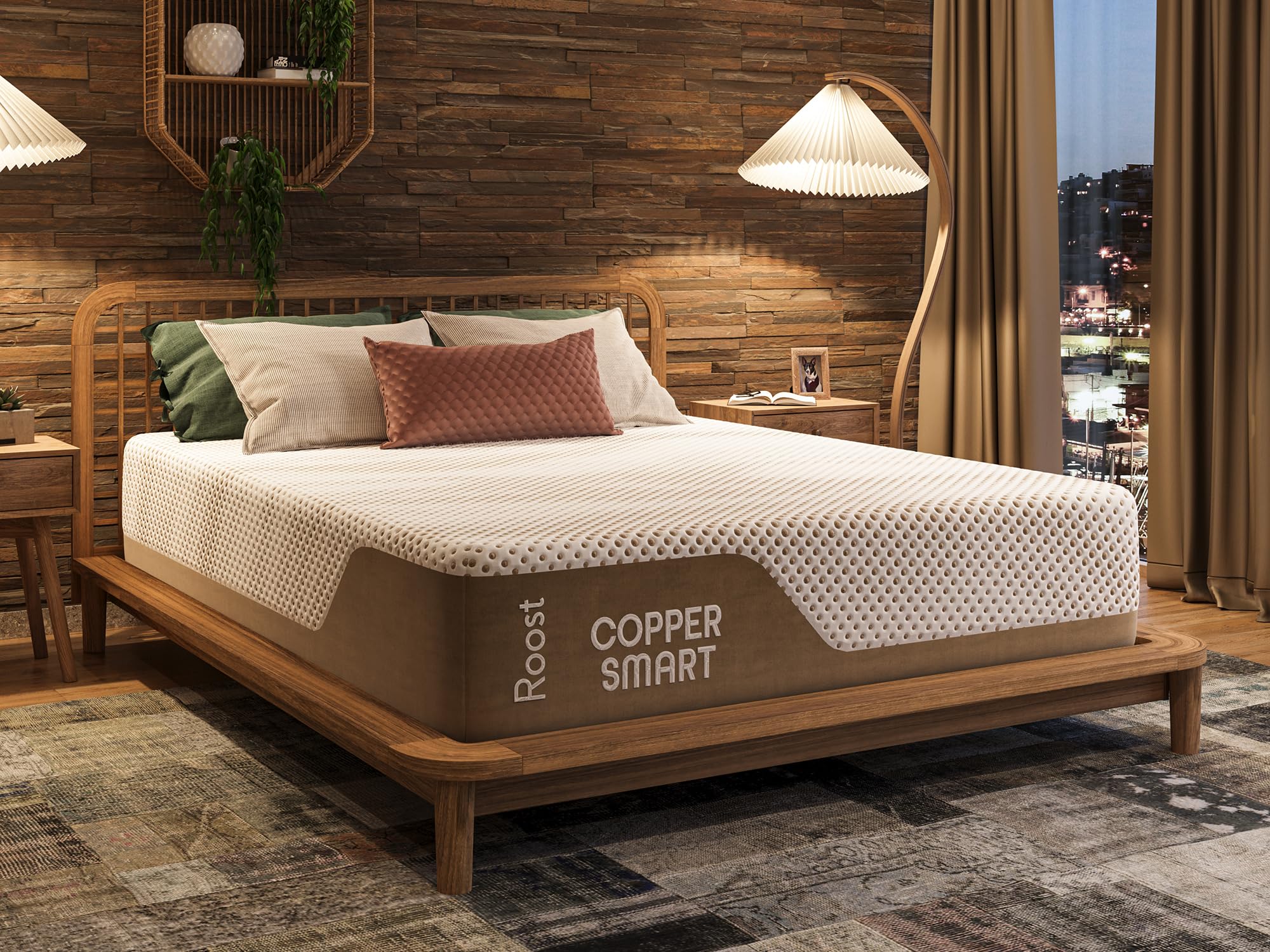 14-Inch King Mattress, Copper Smart Thermic Gel Cooling for Hot Sleepers & Back Pain Relief, Medium Firm Hybrid